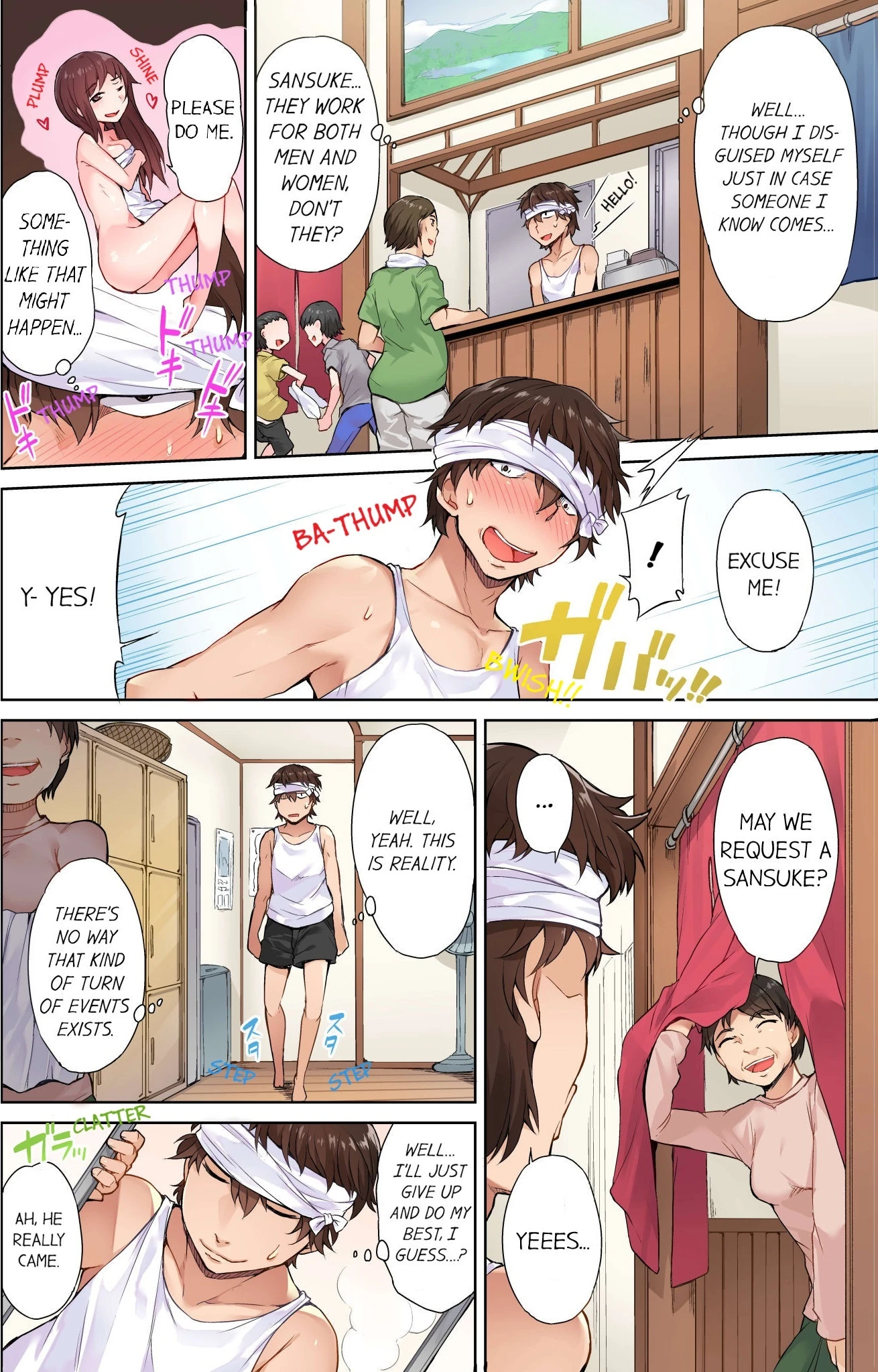 Traditional Job of Washing Girls' Body | Asoko Araiya no Oshigoto ~Kataomoichuu no Aitsu to Onnayu de~ porn comic picture 10
