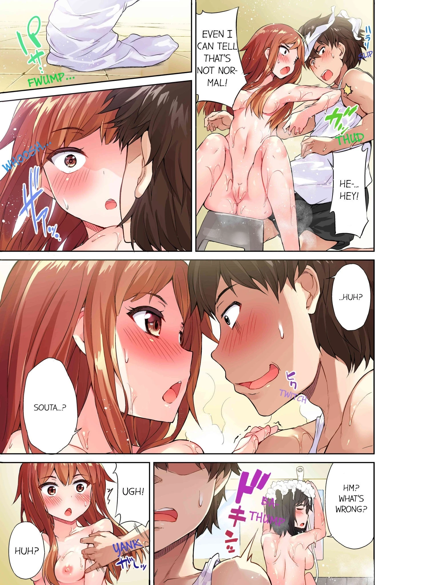 Traditional Job of Washing Girls' Body | Asoko Araiya no Oshigoto ~Kataomoichuu no Aitsu to Onnayu de~ porn comic picture 25