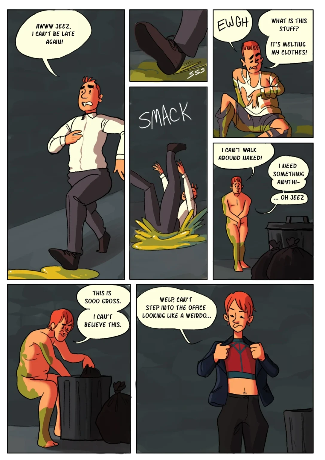 Trash Day porn comic picture 1