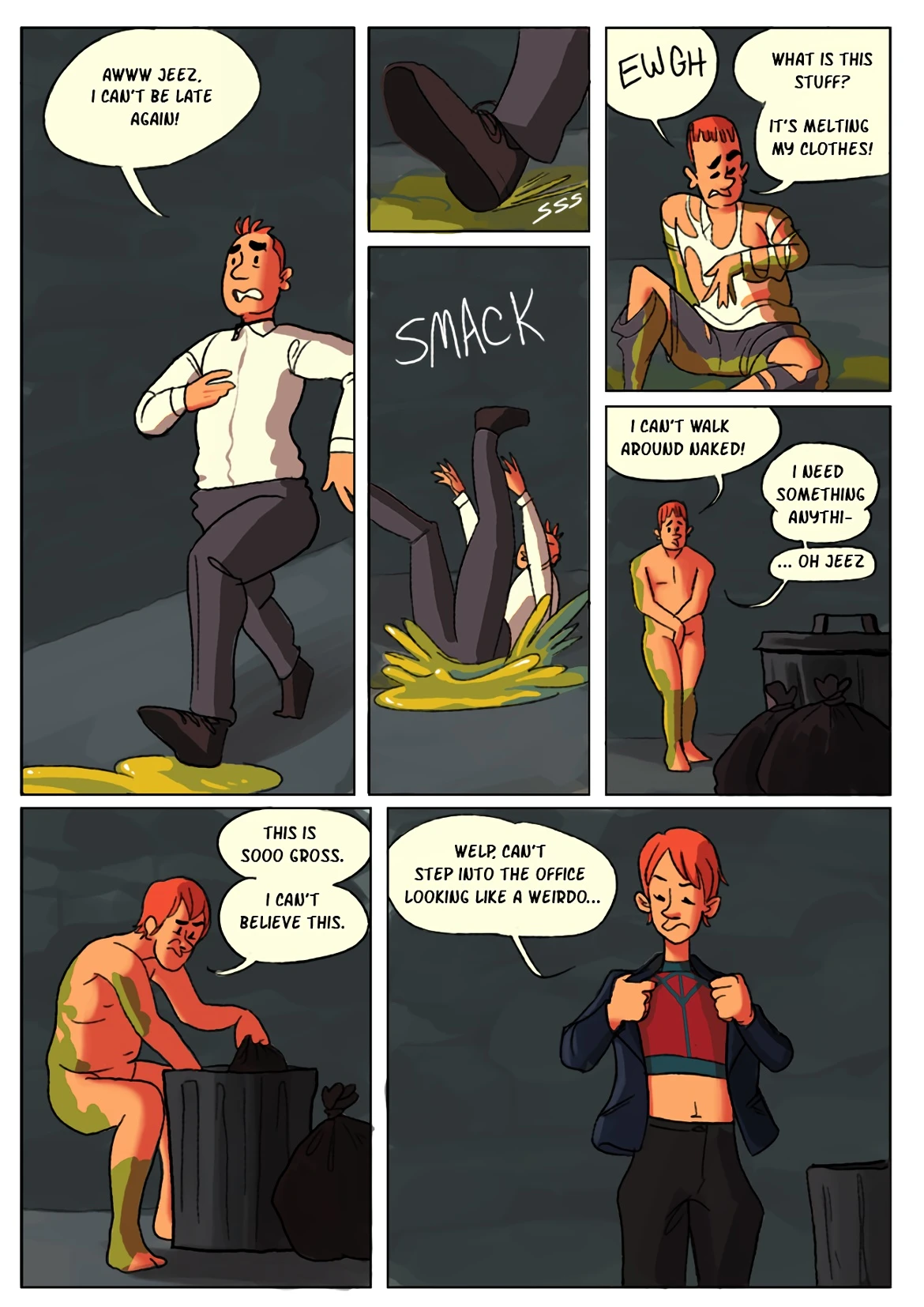 Trash Day porn comic picture 1