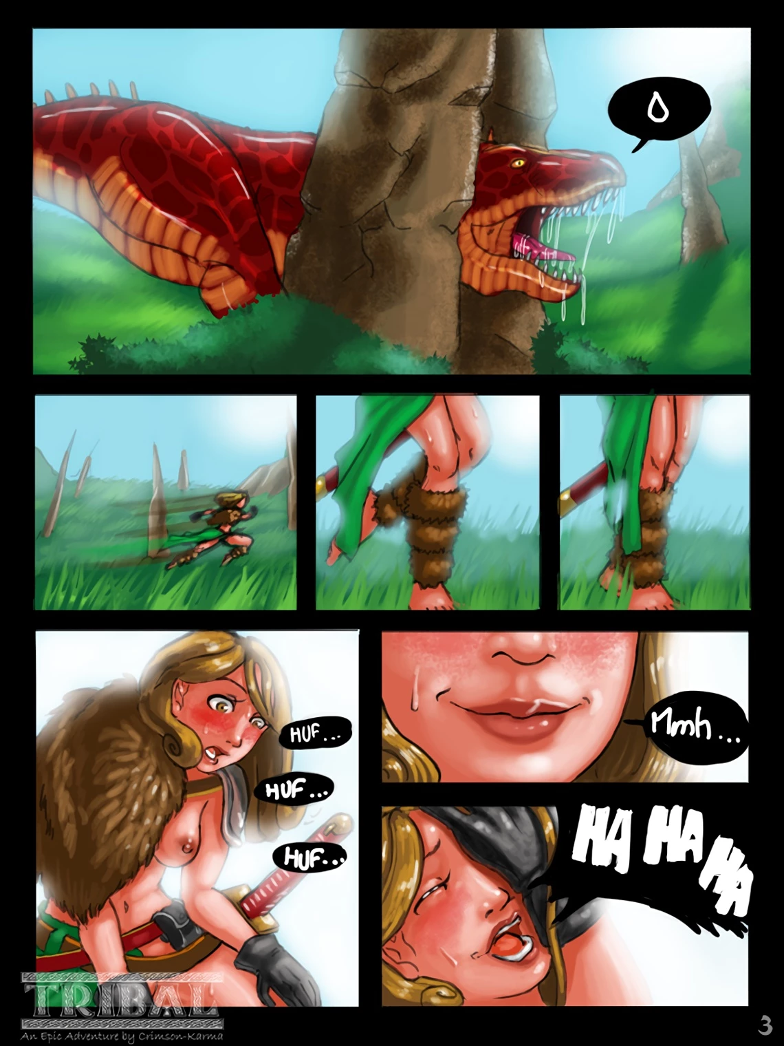 Tribal porn comic picture 3