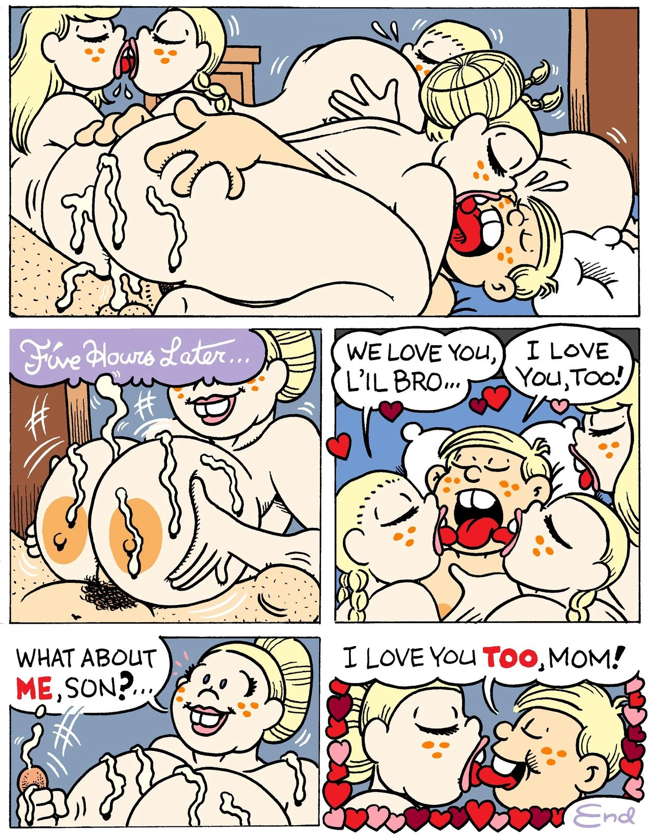Triplets porn comic picture 12