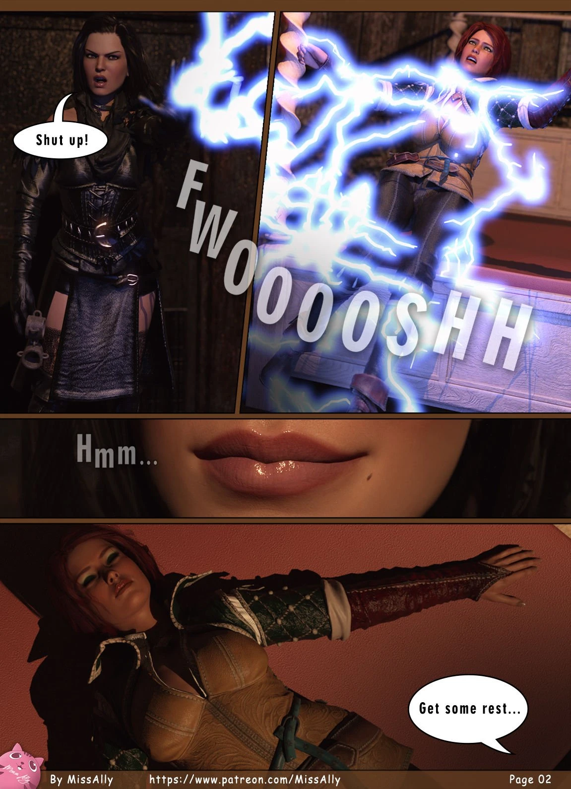Triss and Yennefer: Punishment porn comic picture 3