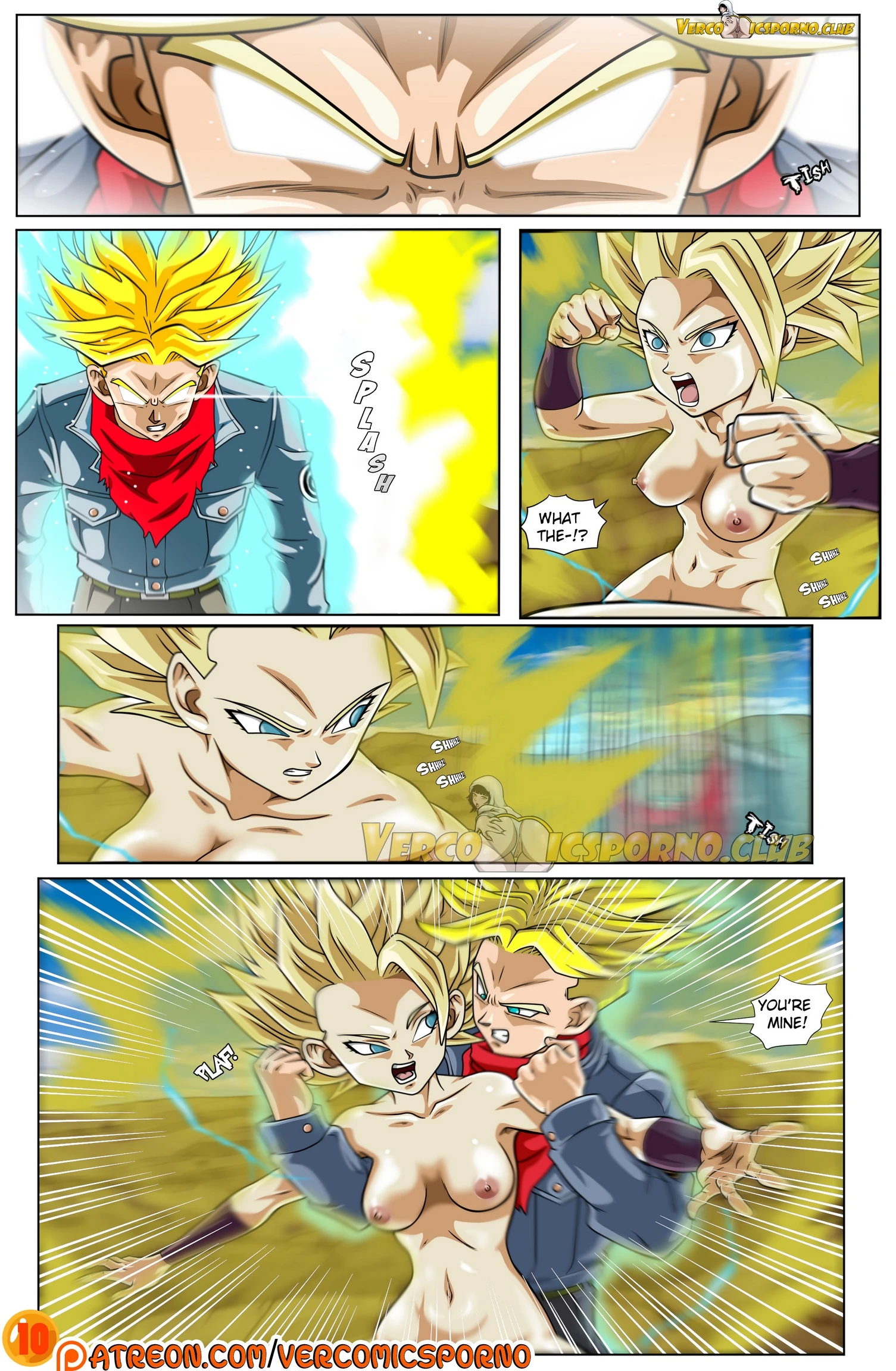 Trunks and Caulifla porn comic picture 11