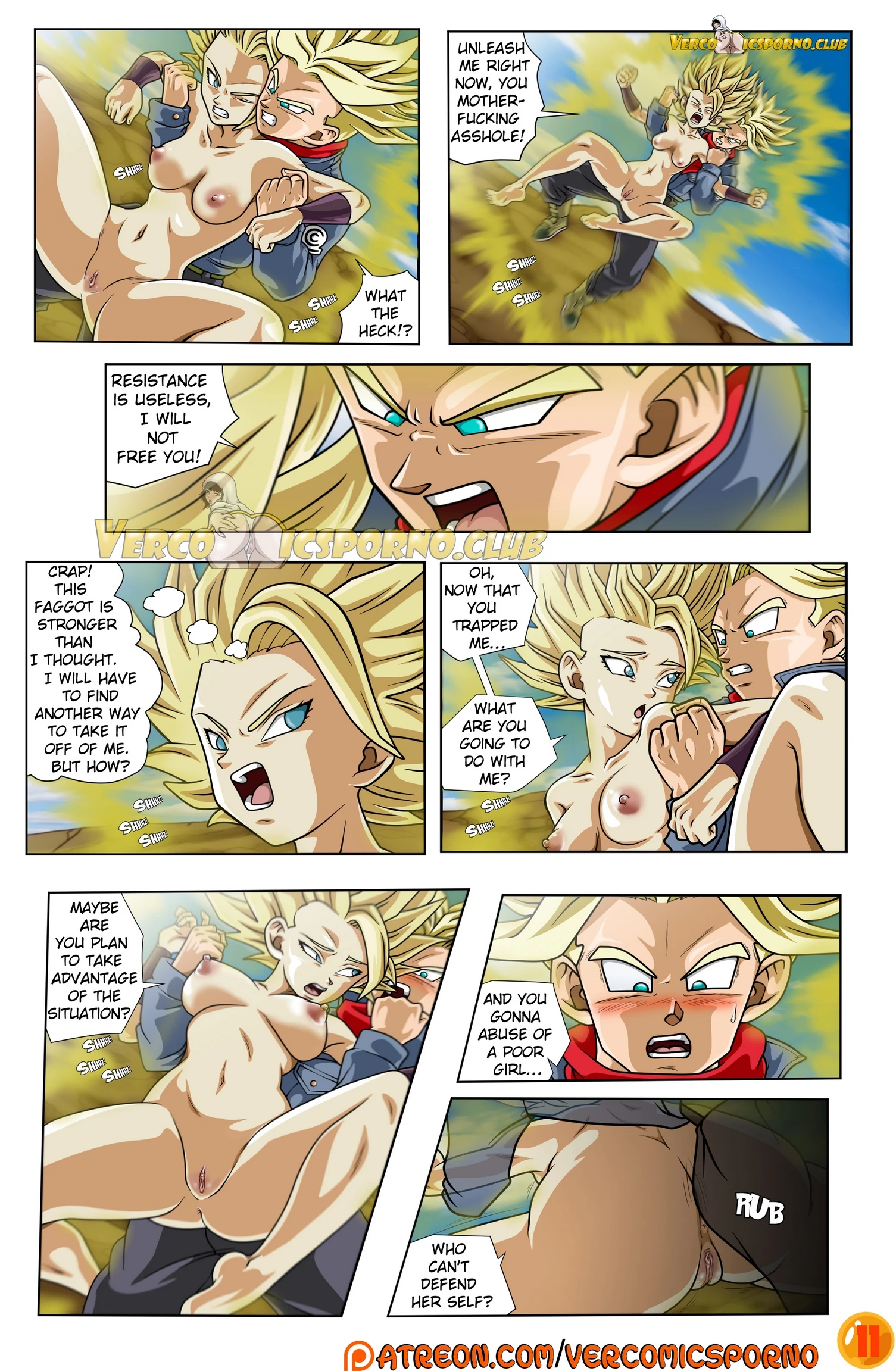 Trunks and Caulifla porn comic picture 12
