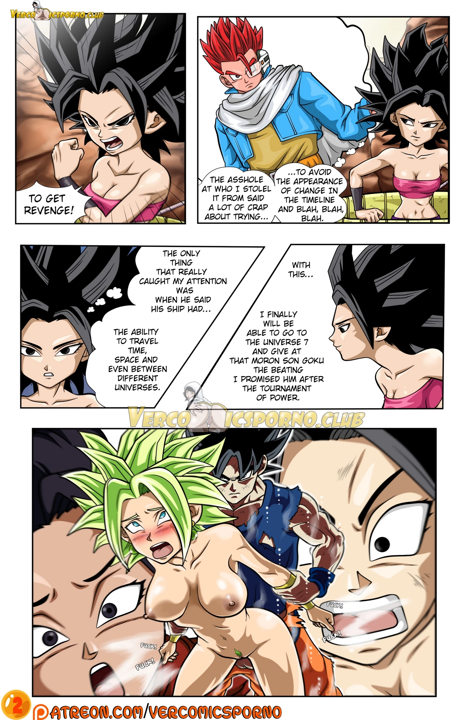 Trunks and Caulifla porn comic picture 3