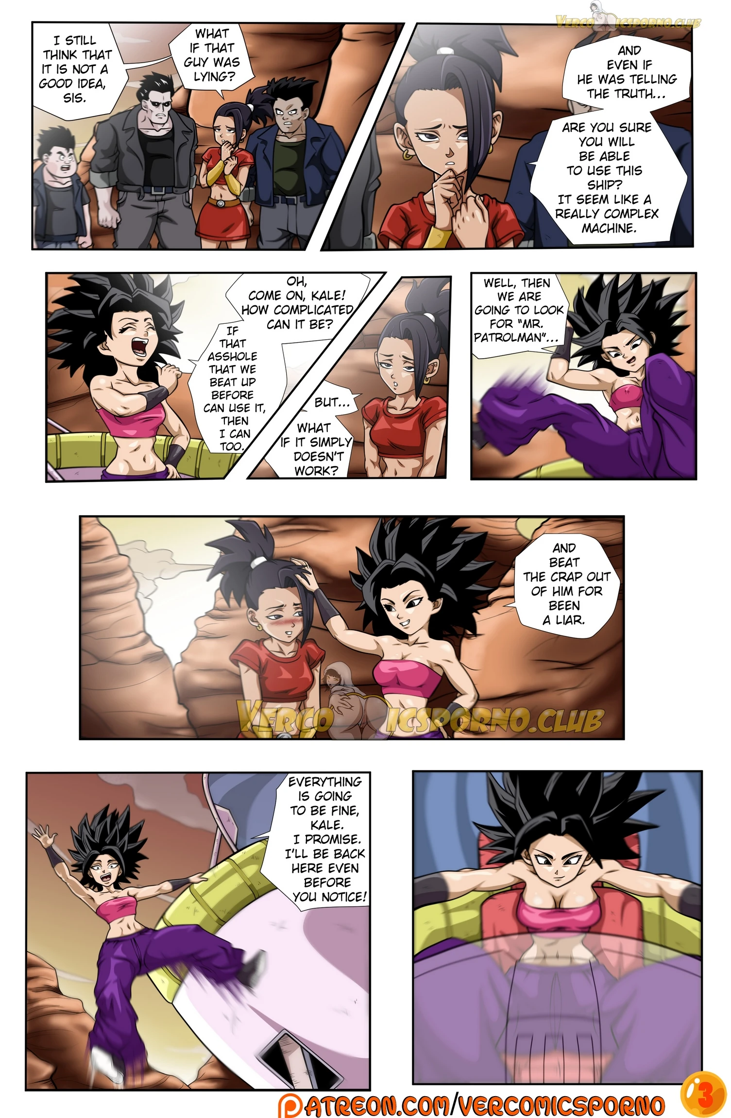 Trunks and Caulifla porn comic picture 4