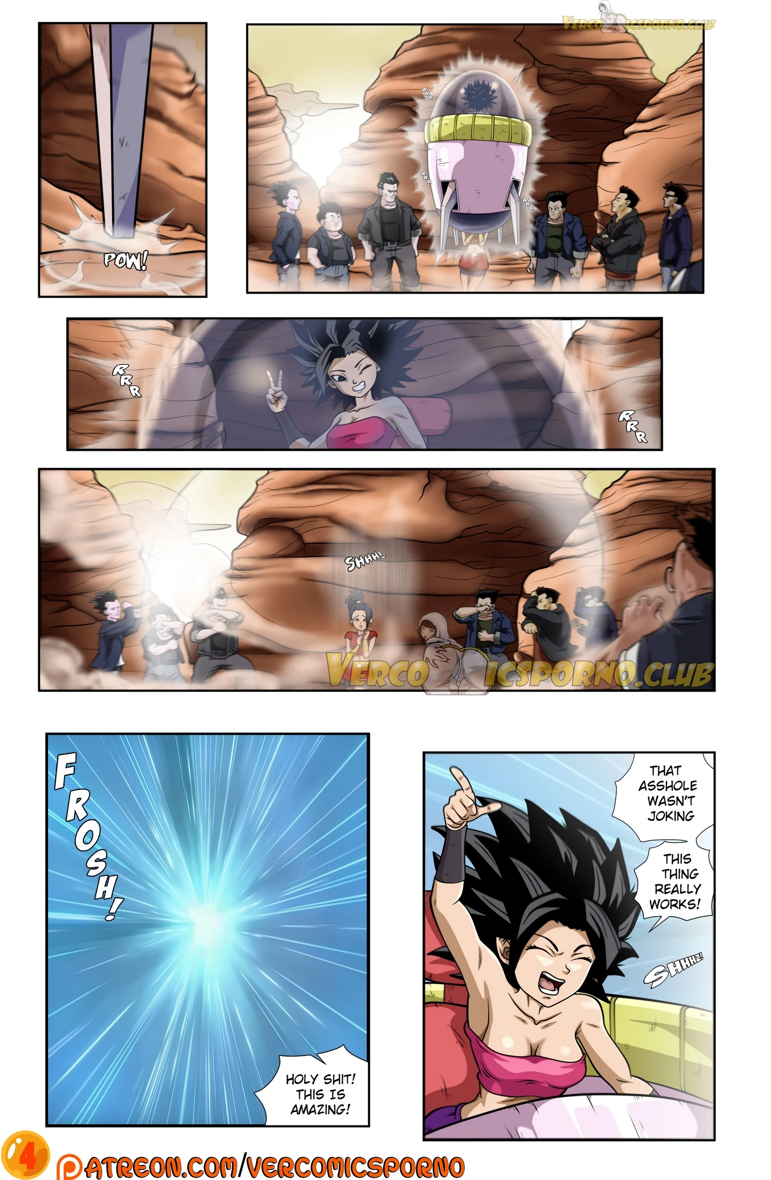 Trunks and Caulifla porn comic picture 5