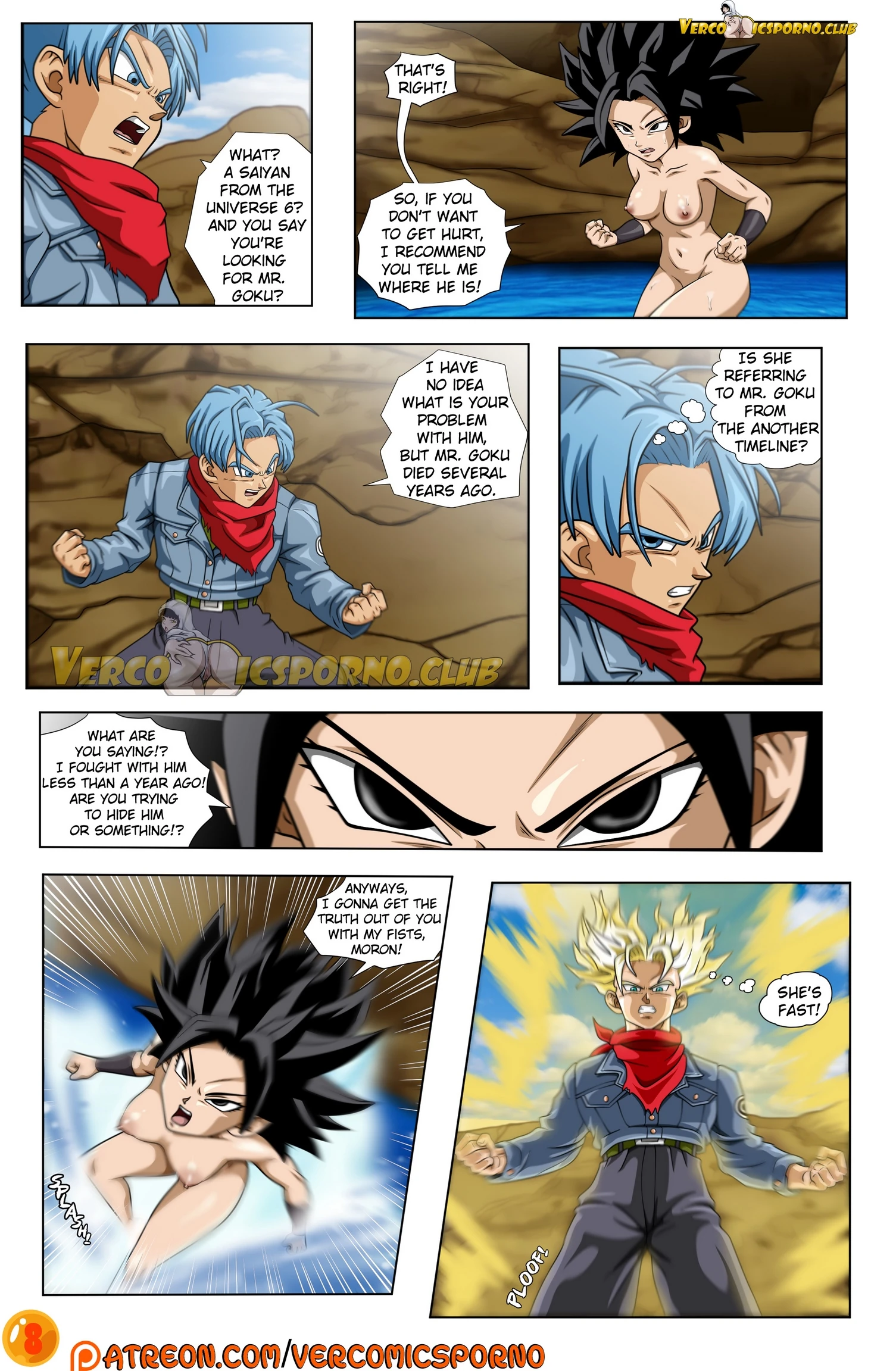Trunks and Caulifla porn comic picture 9