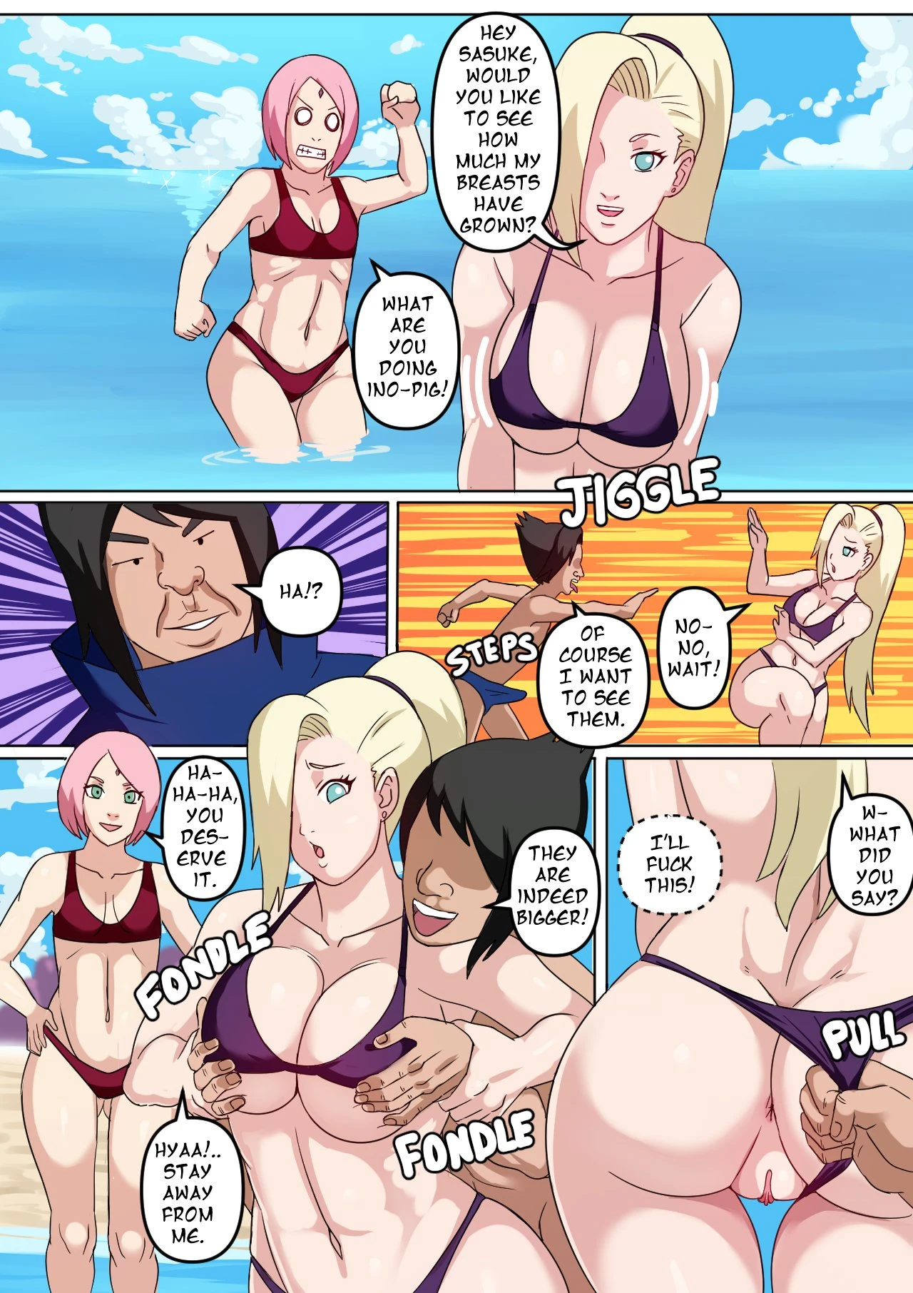 Tsunade & Ino Double Trouble porn comic picture 16