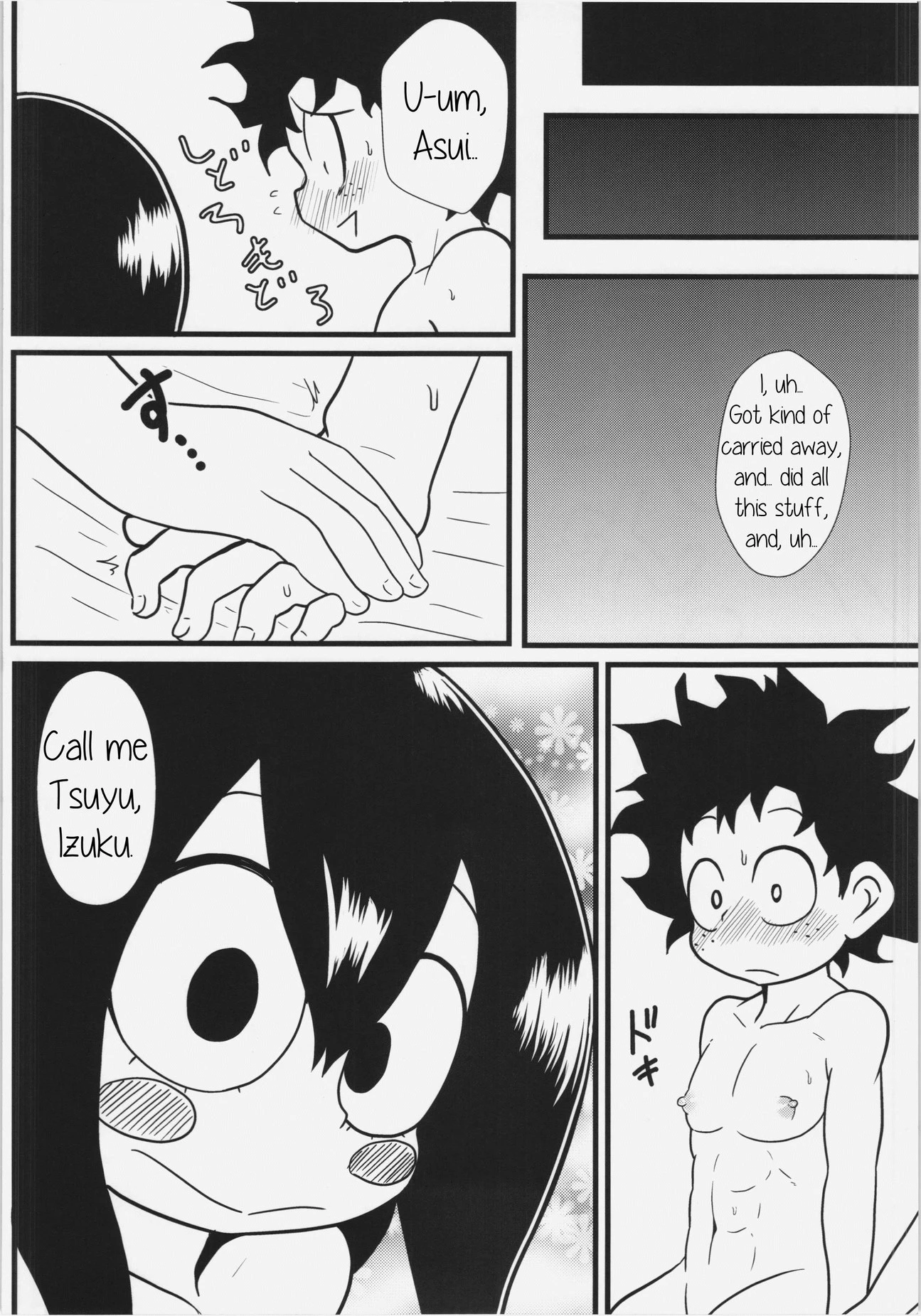 Tsuyu and! Some Do-Your-Best DEKX porn comic picture 24