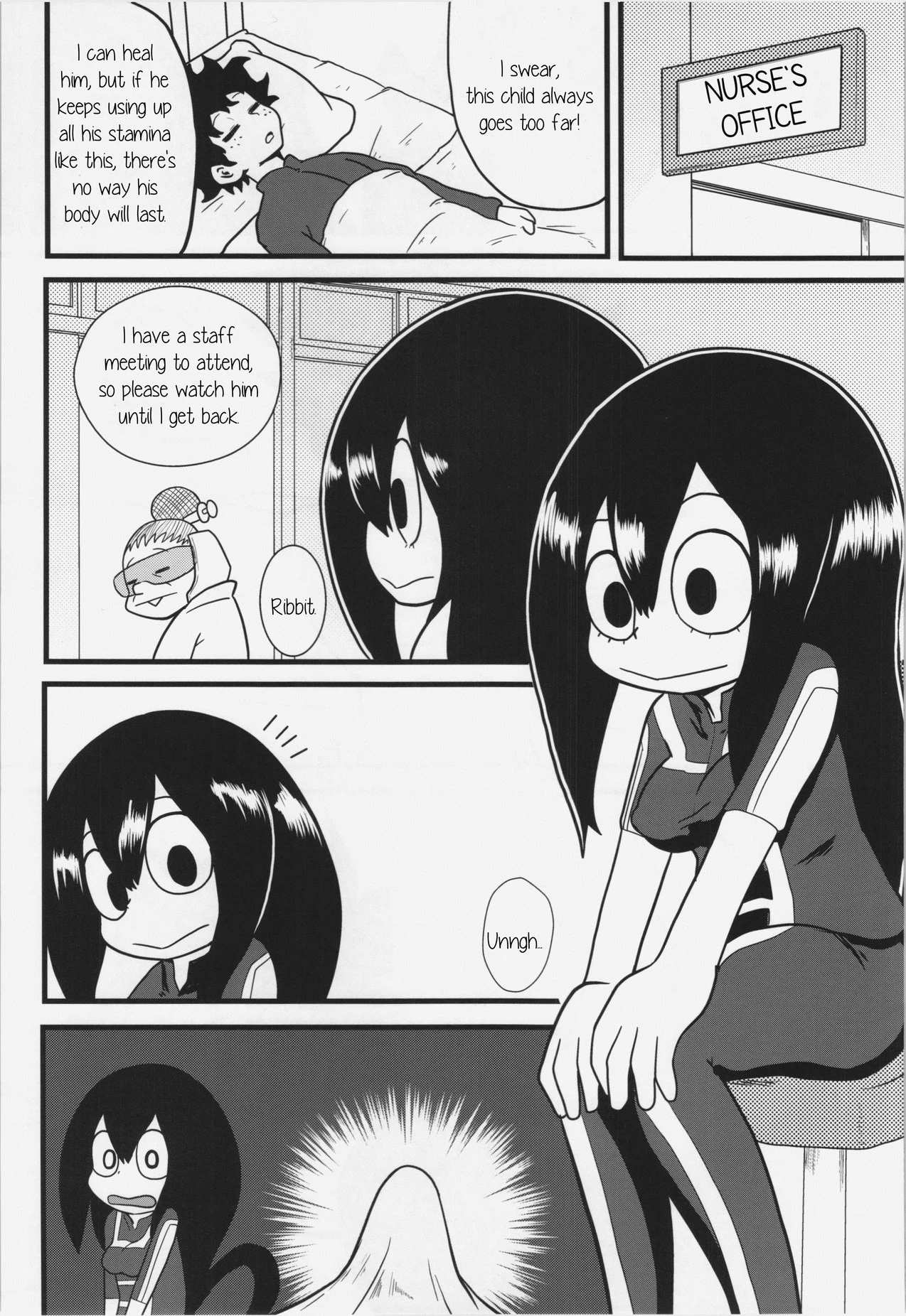 Tsuyu and! Some Do-Your-Best DEKX porn comic picture 3