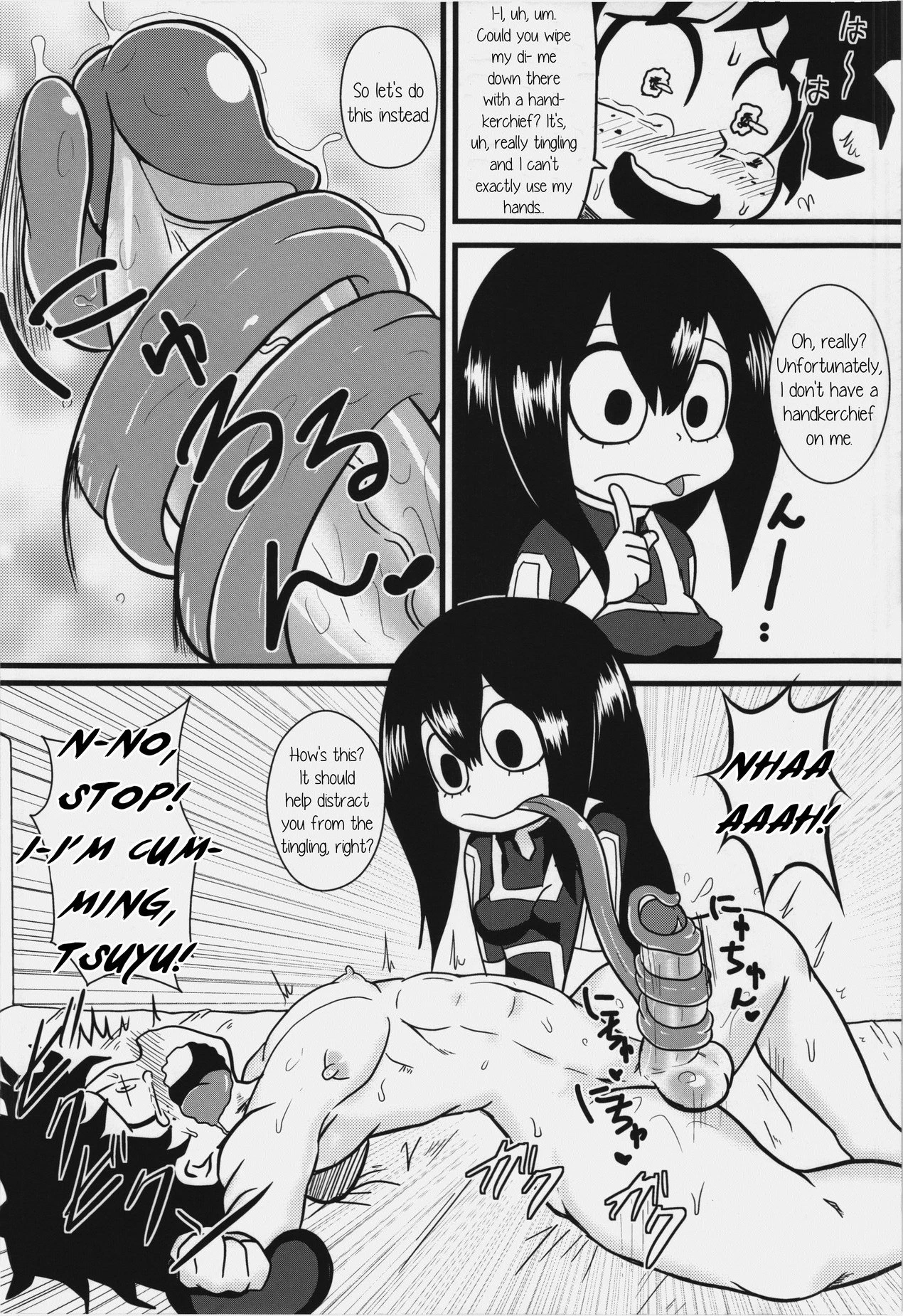 Tsuyu and! Some Do-Your-Best DEKX porn comic picture 8