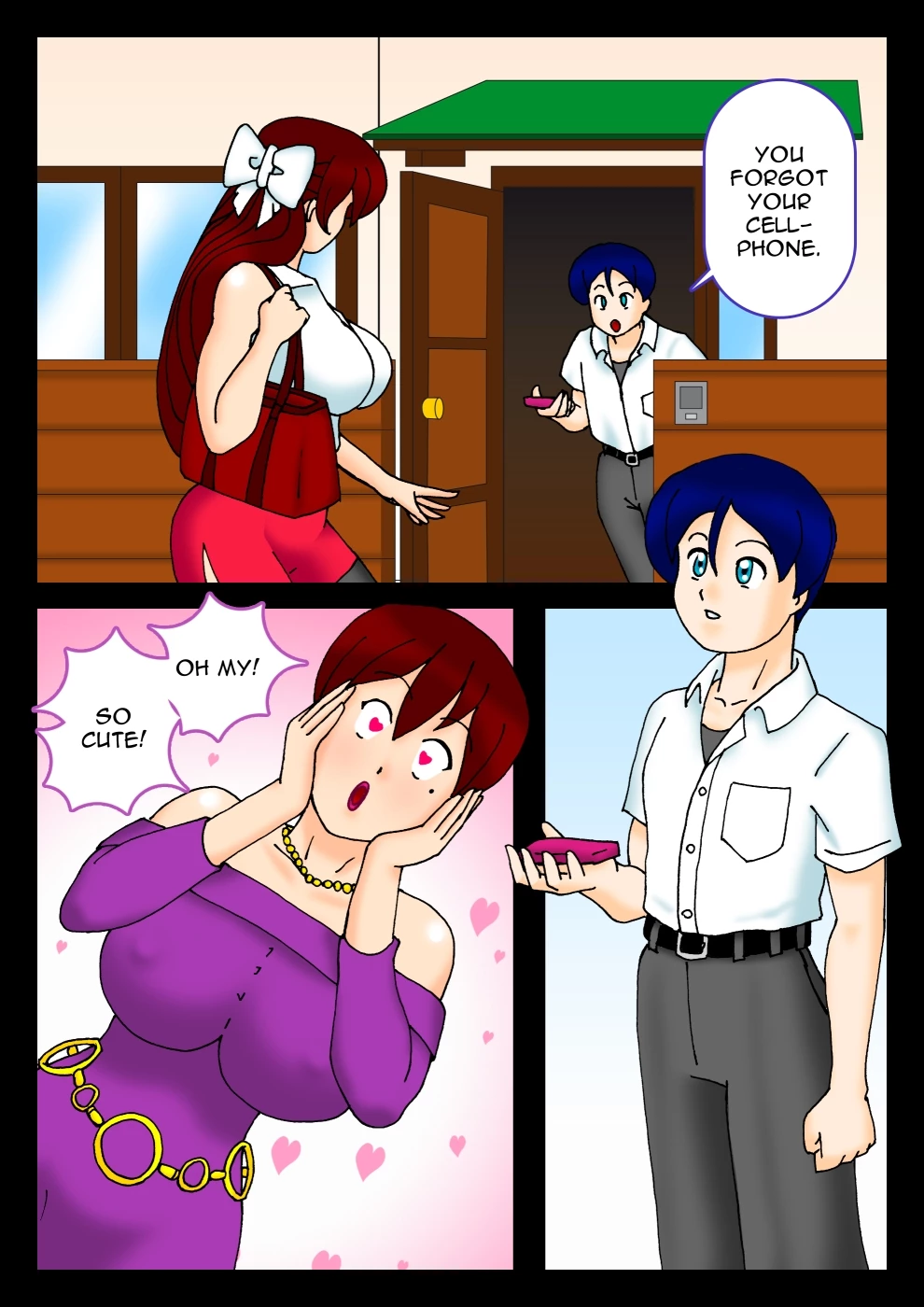 TWO+ONE -Kyonyuu Oyako- porn comic picture 10