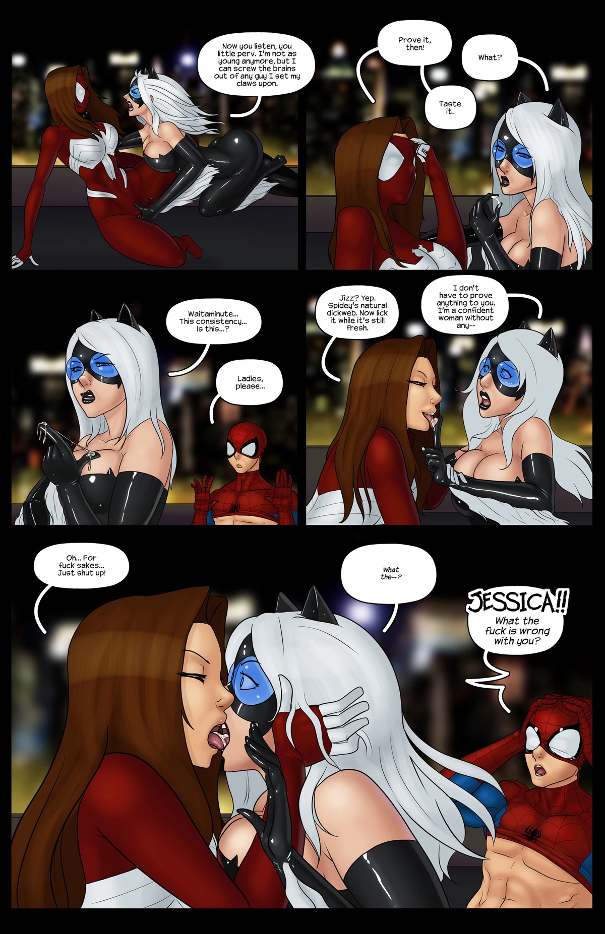 Ultimate Spider-Man XXX 9 - Spidercest - a cat that got your tongue porn comic picture 5
