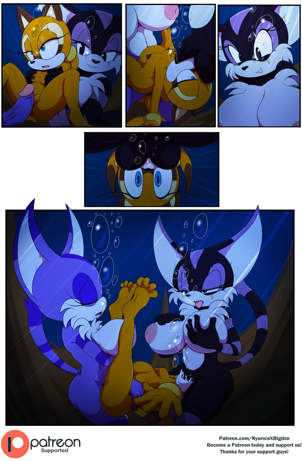 Unexpected Orgy Pool 1-2 porn comic picture 9