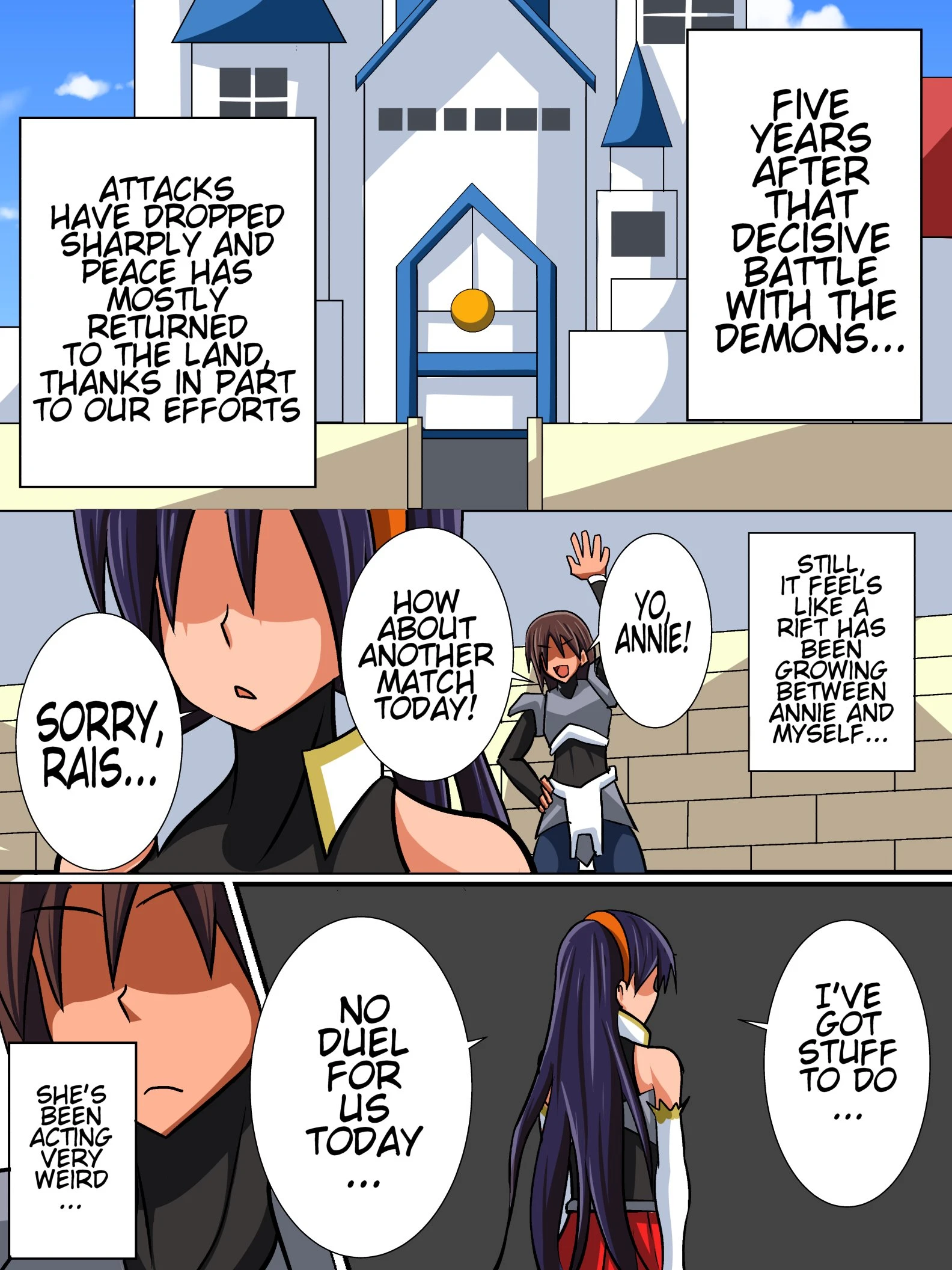 Until My Childhood Friend, A Female Knight, Becomes The Queen porn comic picture 12