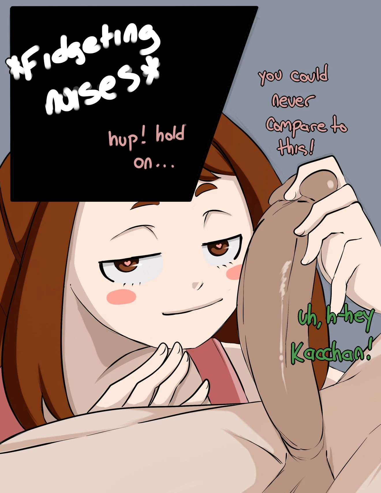 Uraraka's tape porn comic picture 3