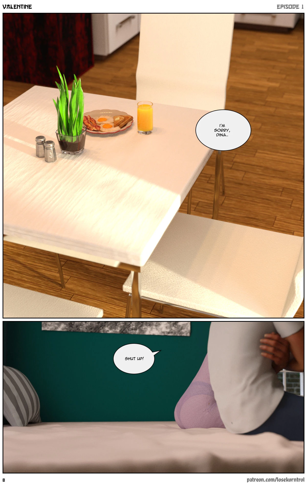 Valentine: Episode 1 porn comic picture 9