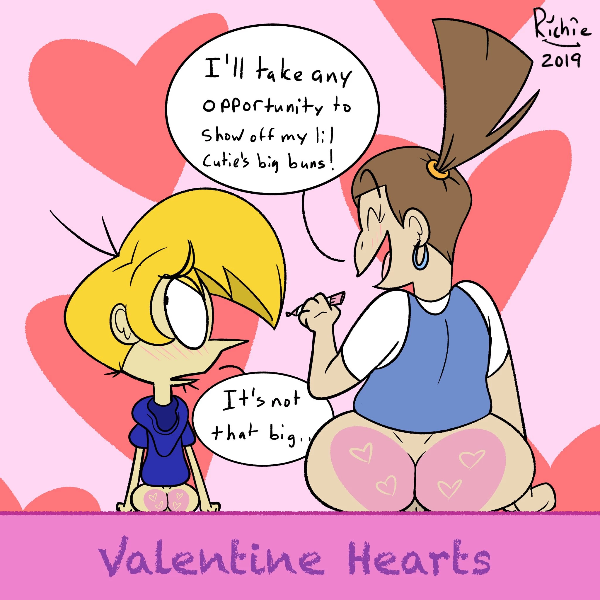 Valentine Hearts porn comic picture 1