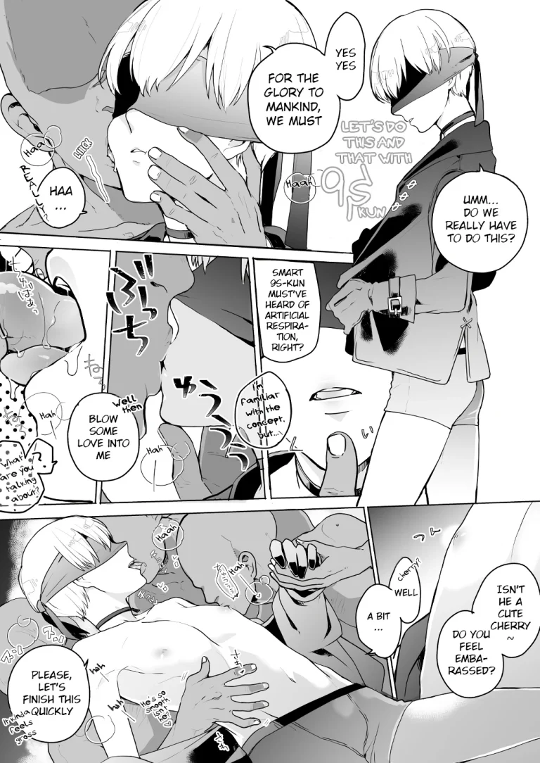 Various to 9S porn comic picture 2