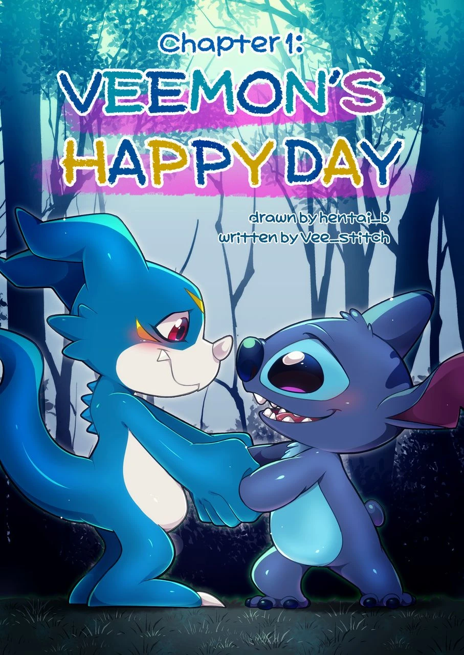 Veemon's Happy day porn comic picture 1