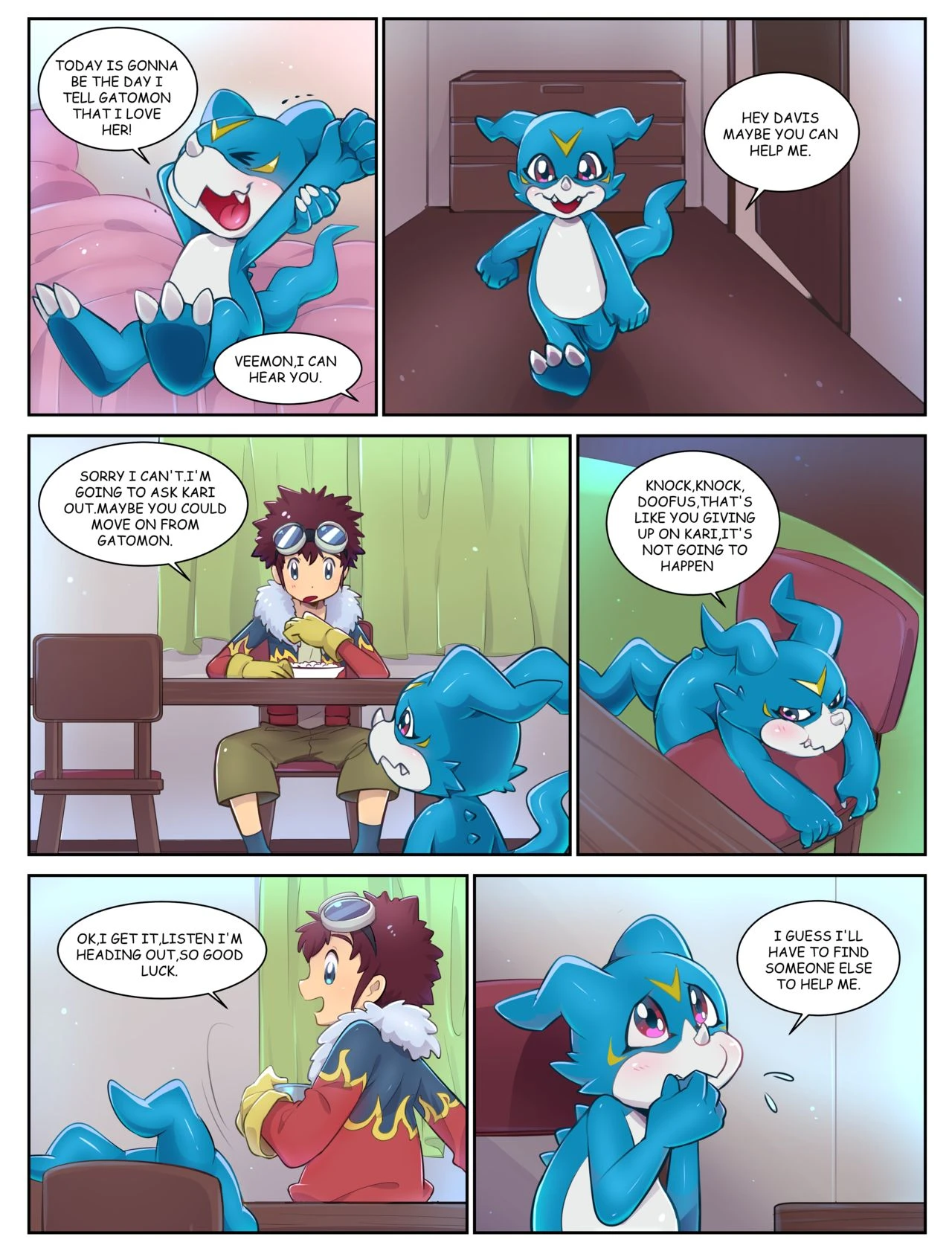 Veemon's Happy day porn comic picture 2