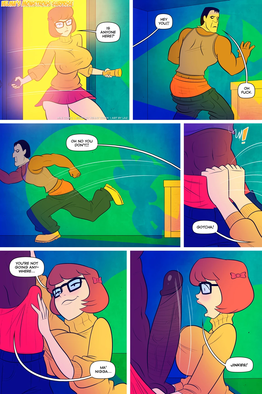 Velma's monstrous surprise porn comic picture 2
