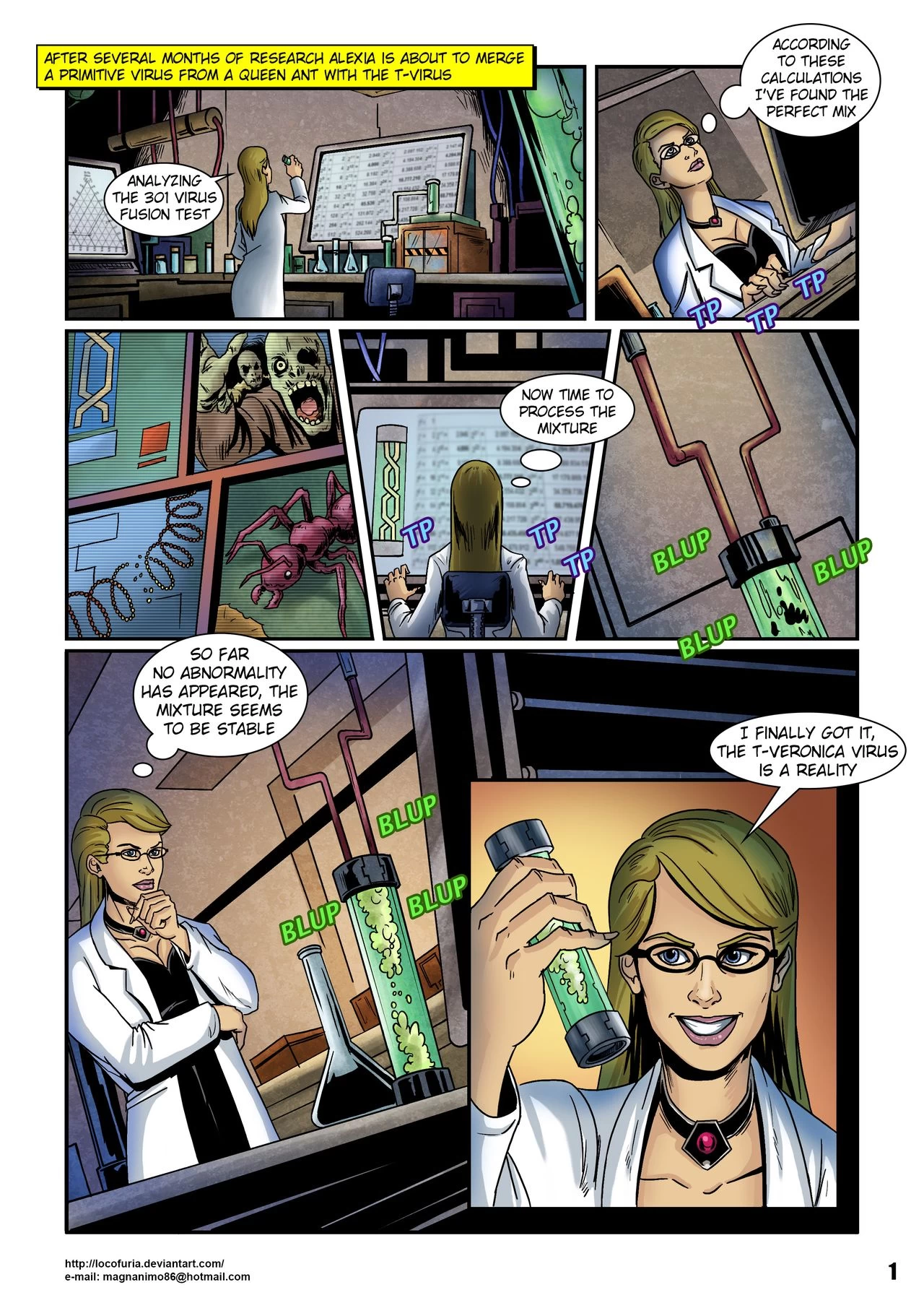 Veronica T-Virus porn comic picture 3
