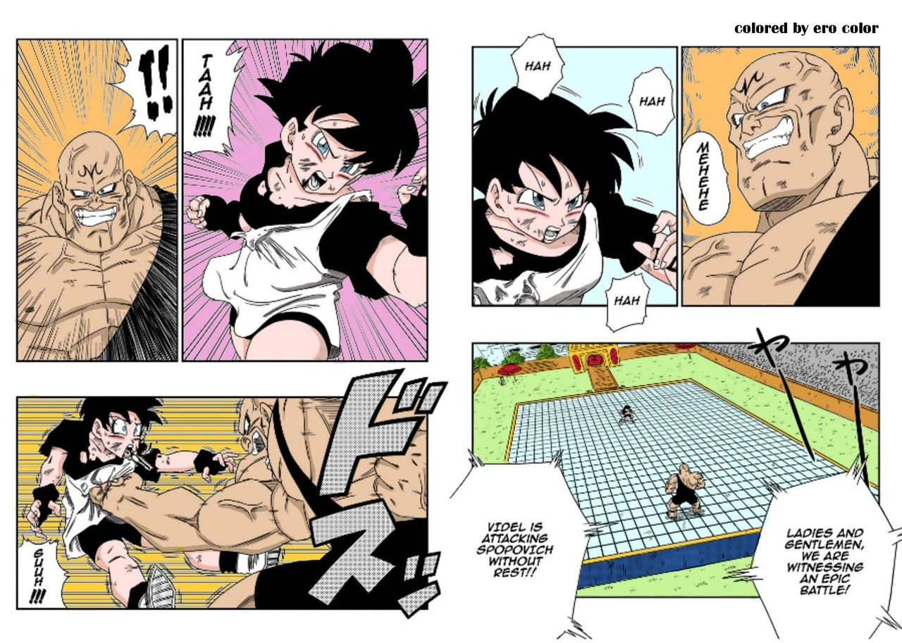 Videl vs Spopovich [Colorized] porn comic picture 2