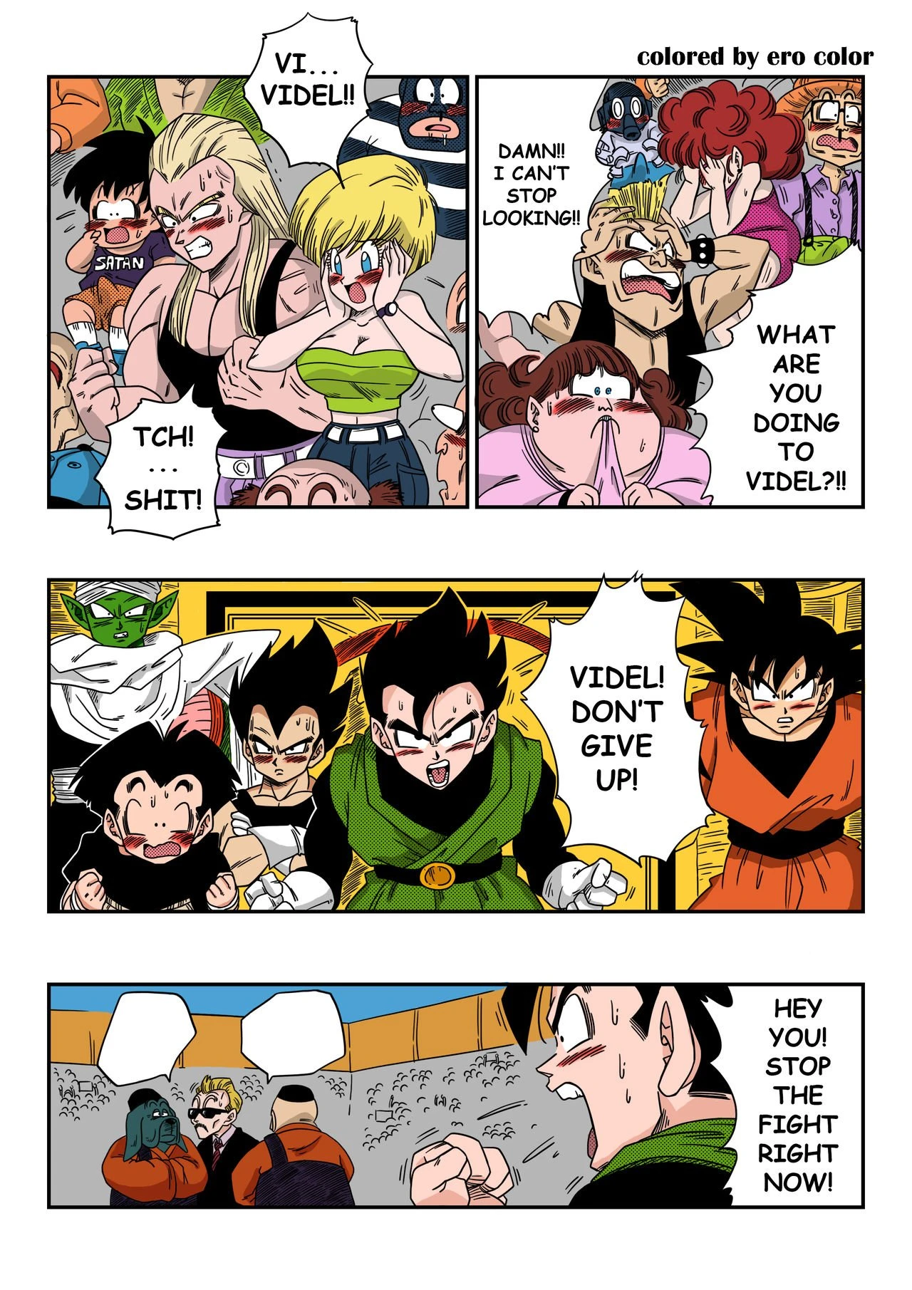Videl vs Spopovich [Colorized] porn comic picture 6