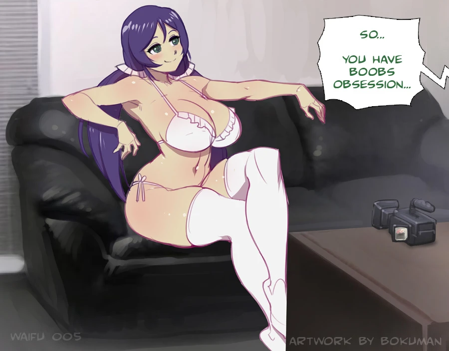 Waifu on couch porn comic picture 12