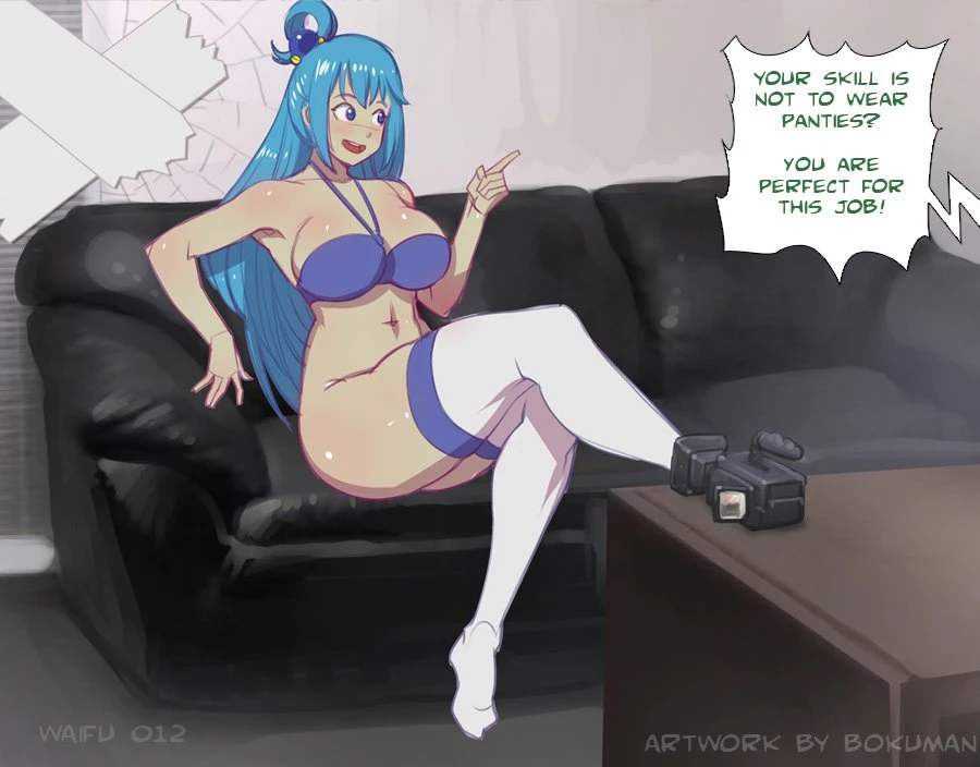 Waifu on couch porn comic picture 24