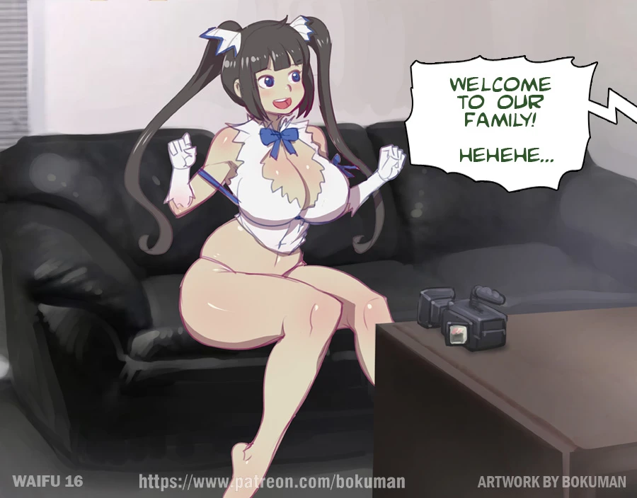 Waifu on couch porn comic picture 32