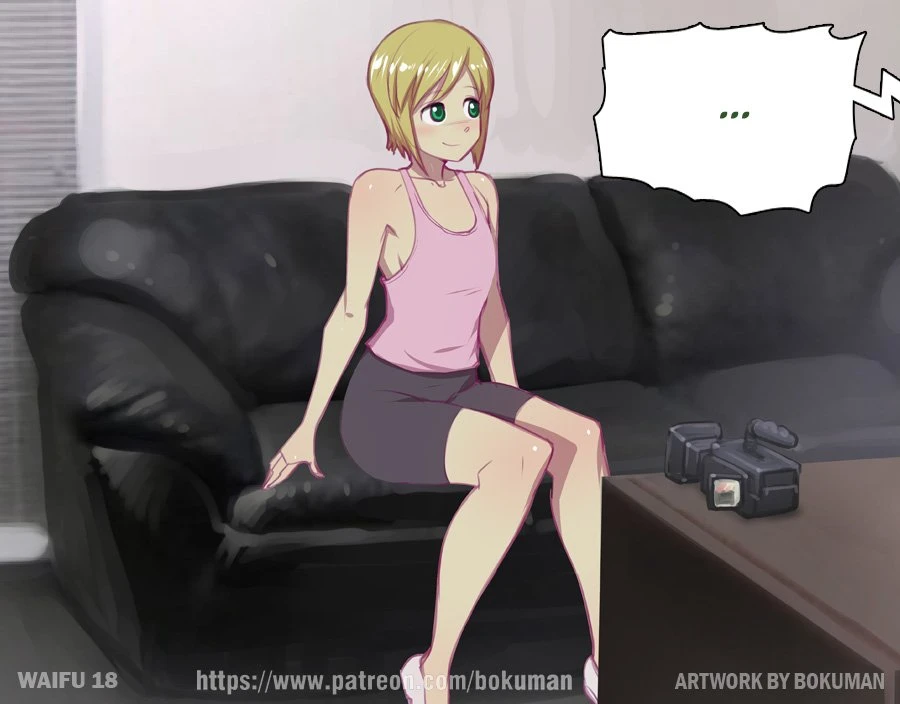 Waifu on couch porn comic picture 36