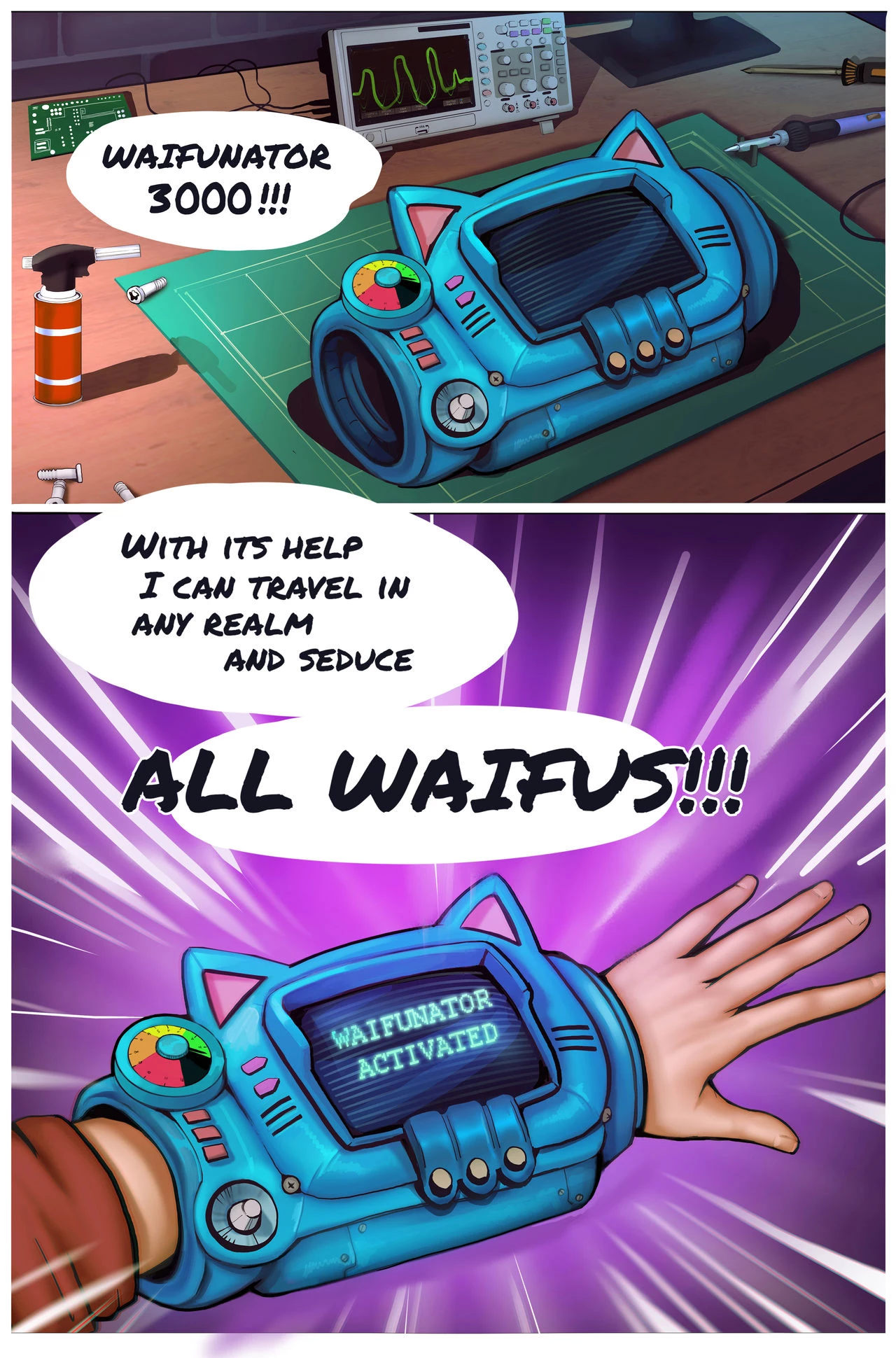 Waifunator porn comic picture 3