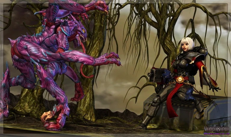 WH40K Sister & Genestealer porn comic picture 1