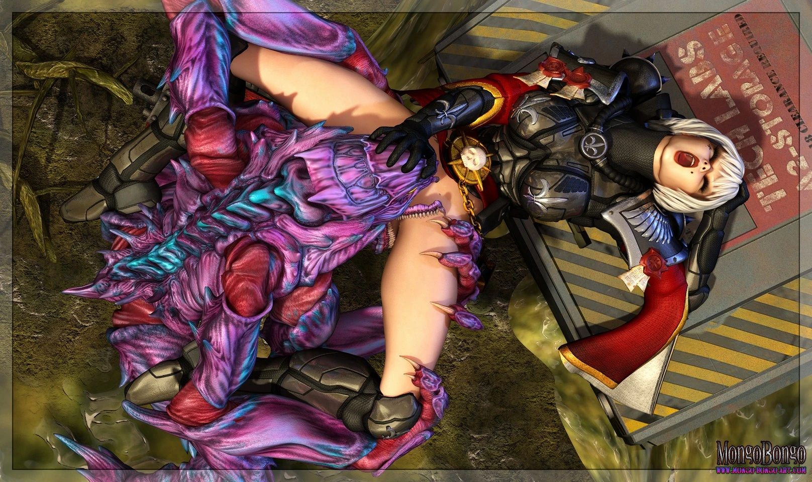 WH40K Sister & Genestealer porn comic picture 9