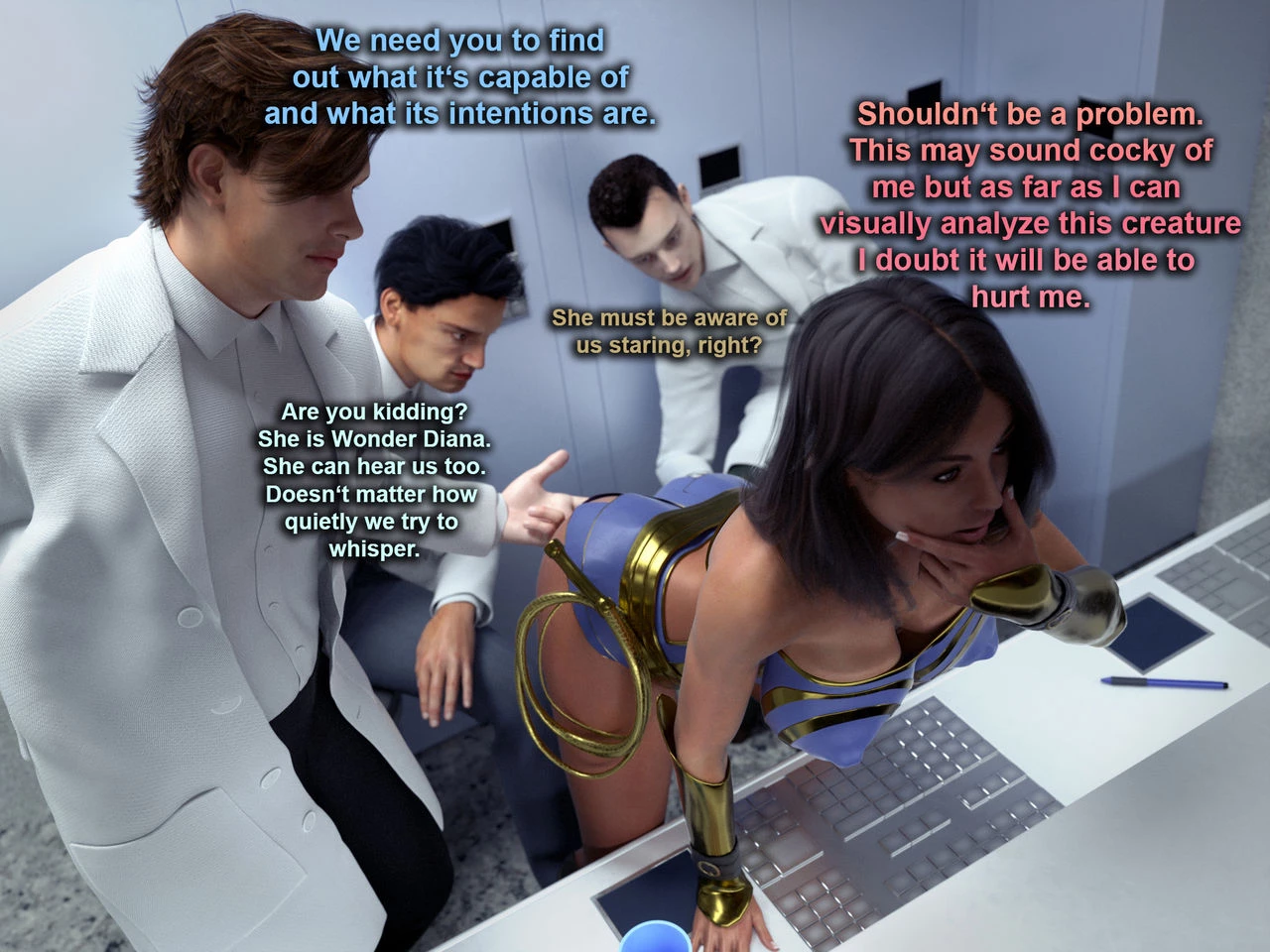 Wonder Diana and the Breeder porn comic picture 4