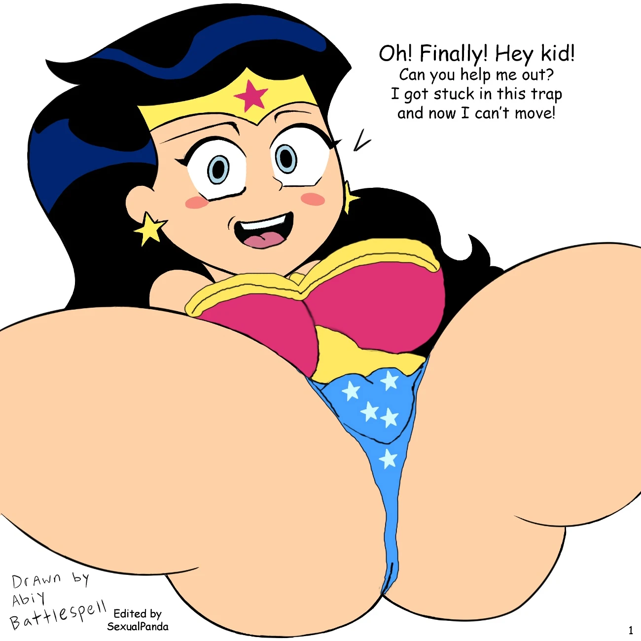 Wonder Woman porn comic picture 1
