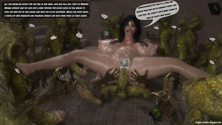 Wonder Woman v Gremlins 2 porn comic picture 27