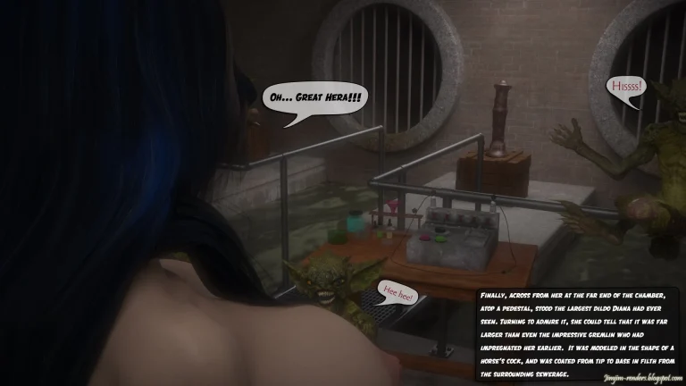 Wonder Woman v Gremlins 2 porn comic picture 3