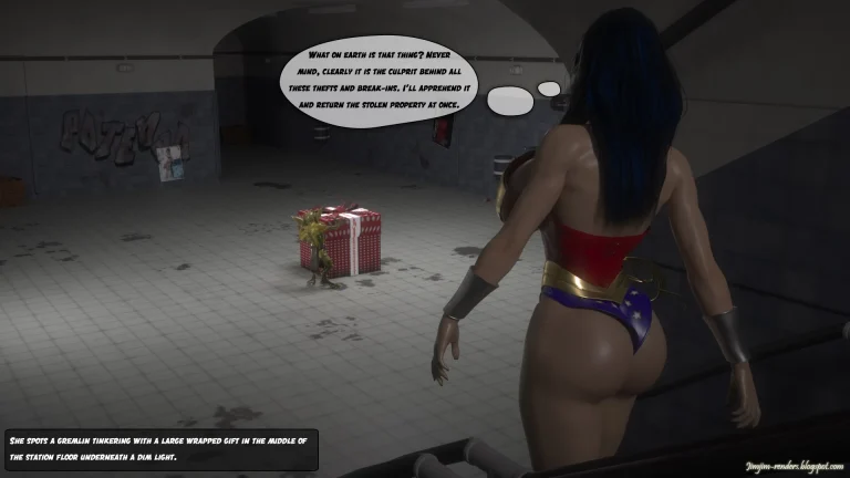 Wonder Woman v Gremlins porn comic picture 2