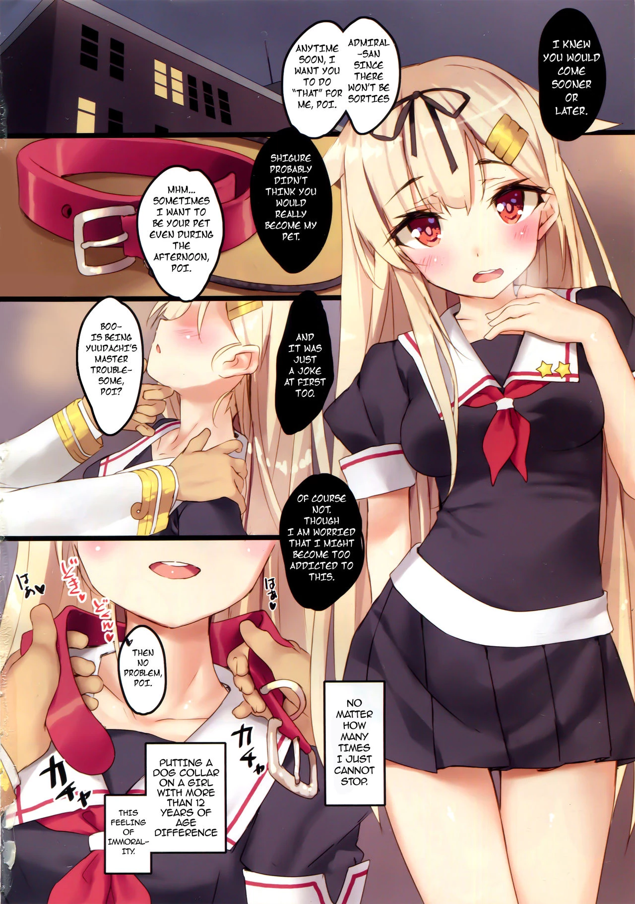 Yuudachi Loves Admiral-san Very Much, Poi! porn comic picture 4