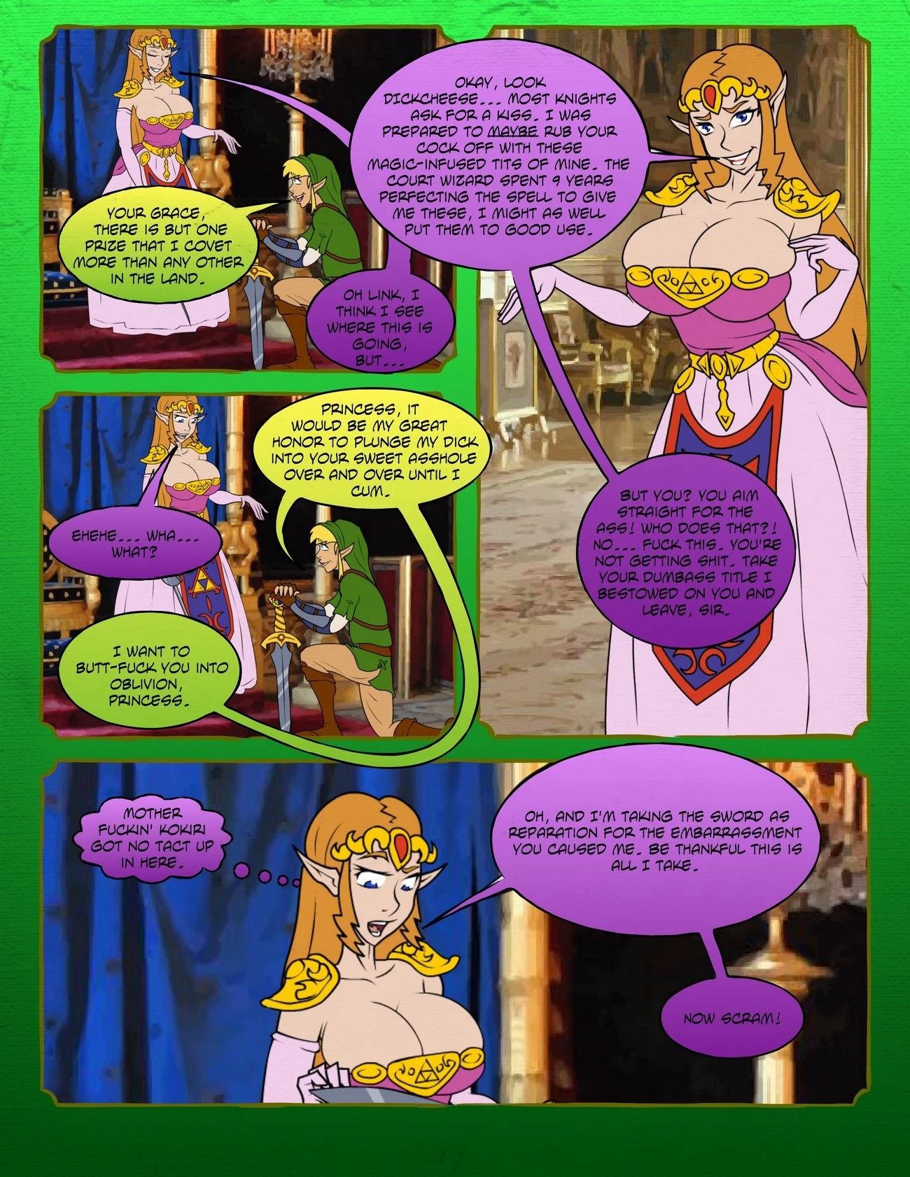 Zelda: A Link in the Ass porn comic picture 2