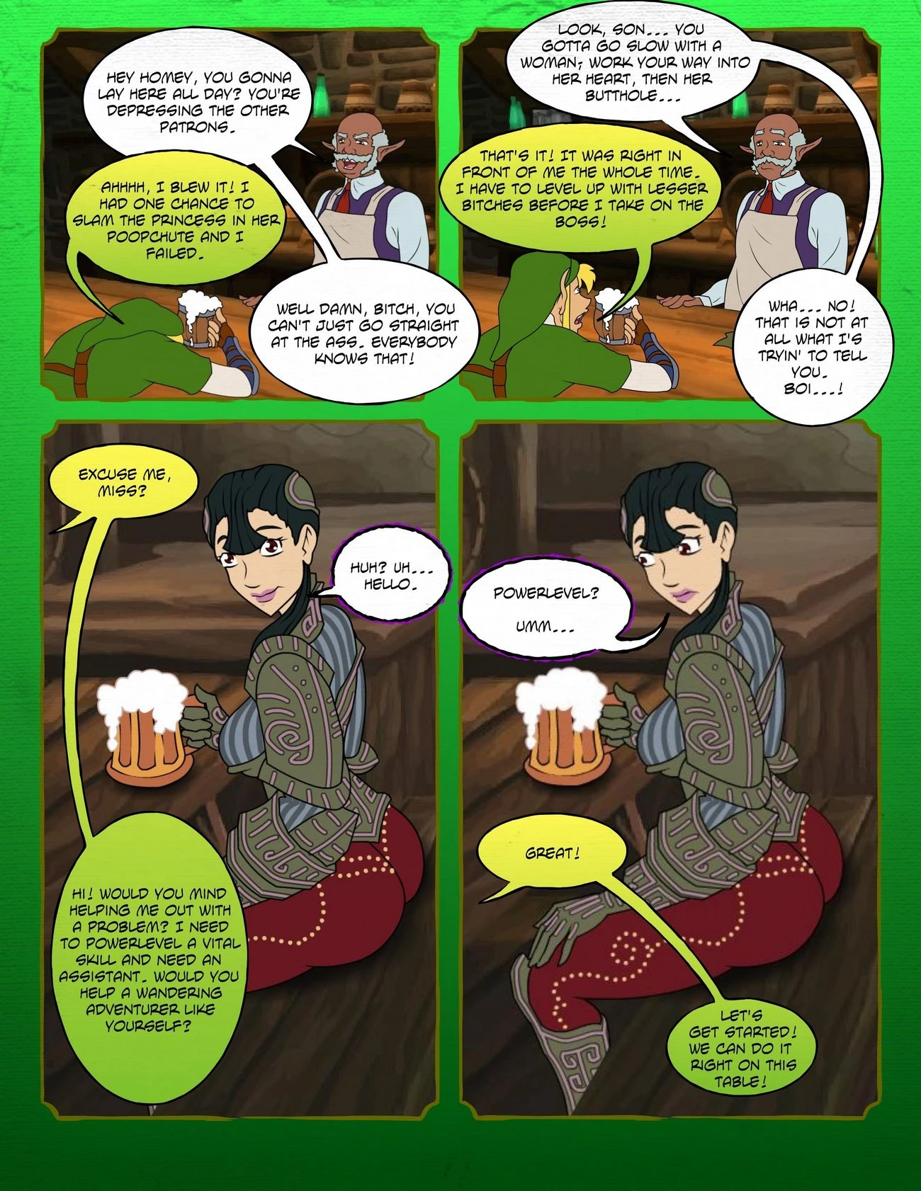 Zelda: A Link in the Ass porn comic picture 3