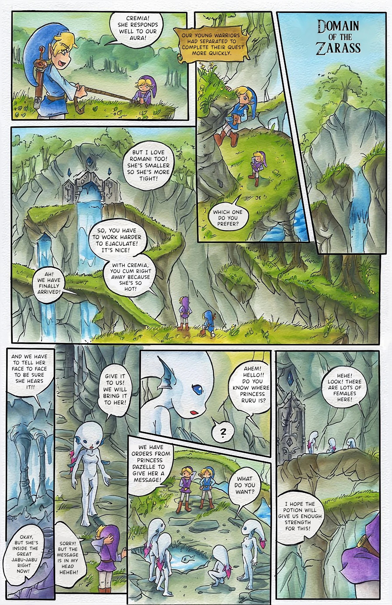 Zelda Four Sword porn comic picture 10