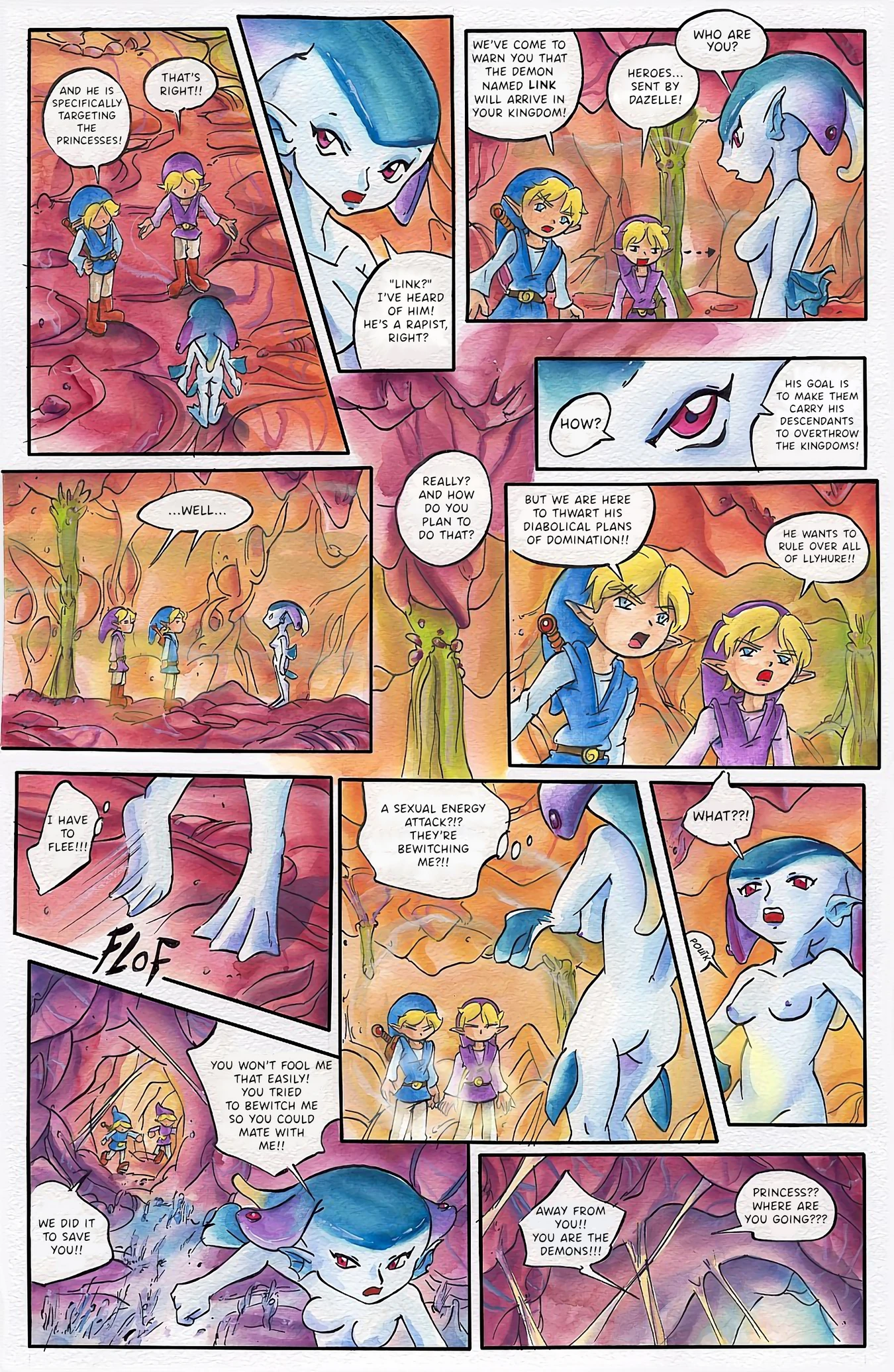 Zelda Four Sword porn comic picture 13