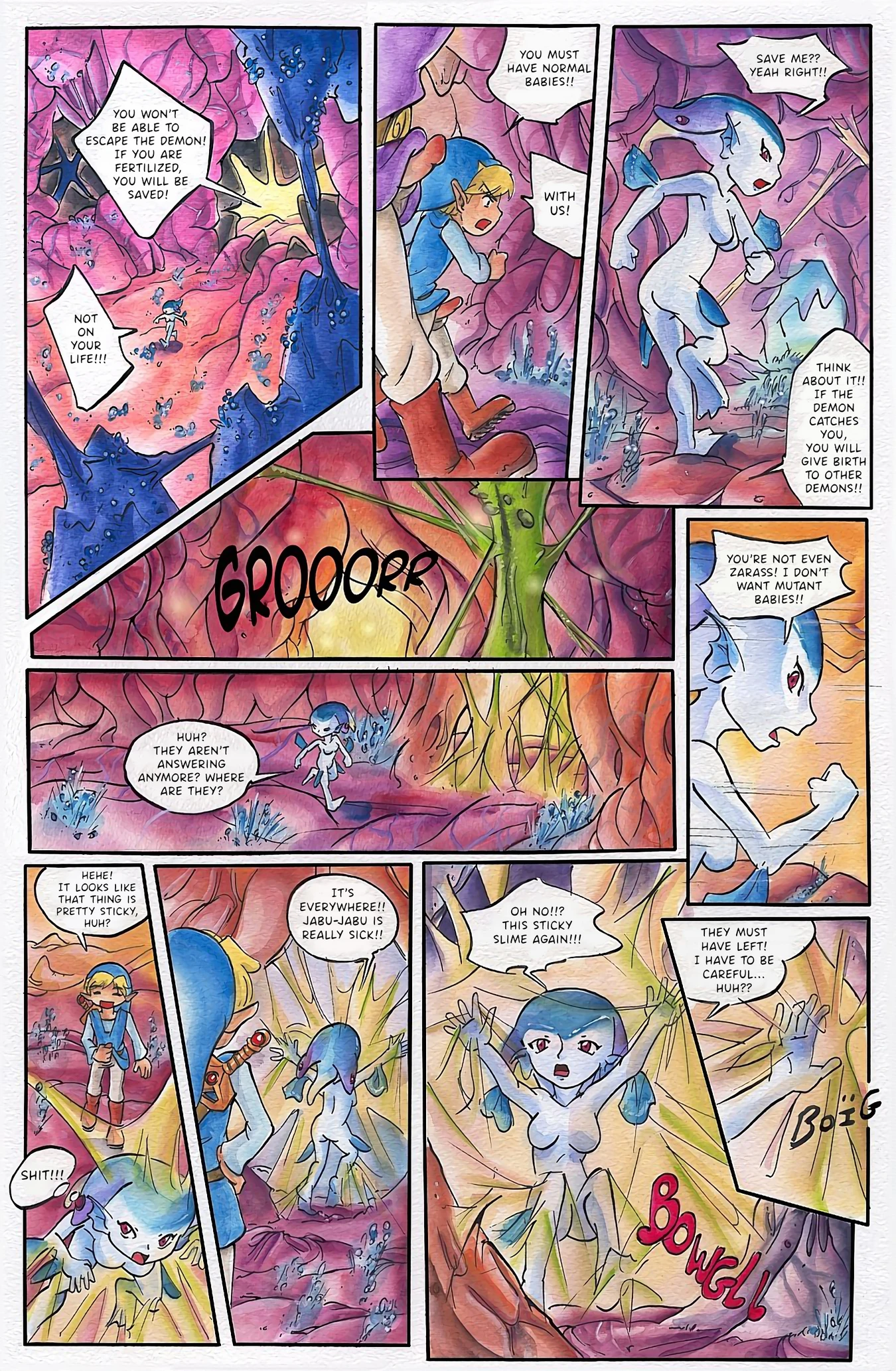 Zelda Four Sword porn comic picture 14