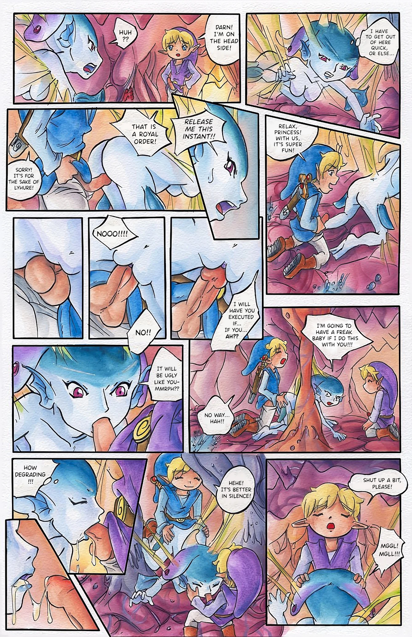 Zelda Four Sword porn comic picture 15